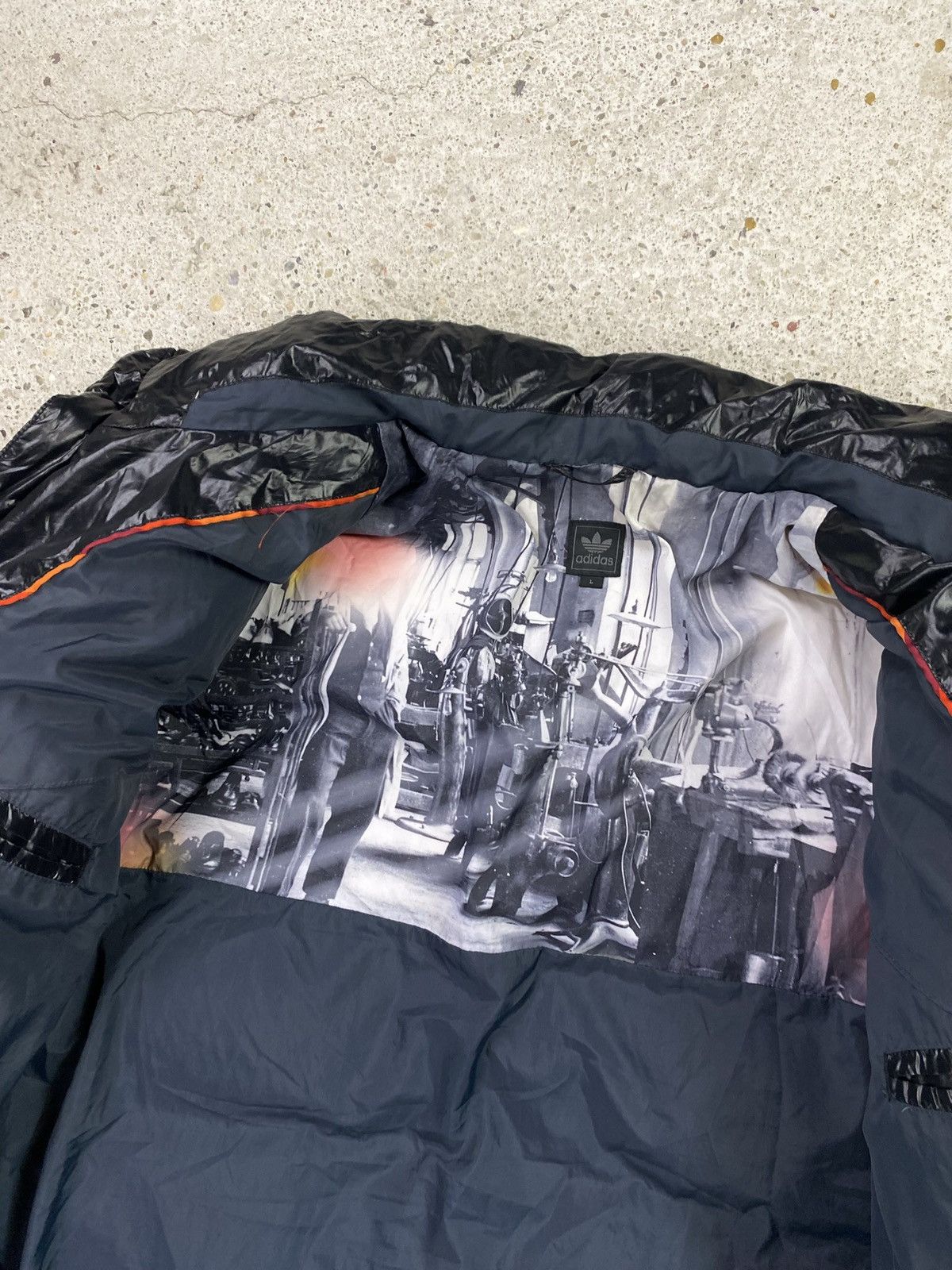 Adidas Adidas vintage puffer down jacket black 90s y2k Size US L / EU 52-54 / 3 - 4 Thumbnail