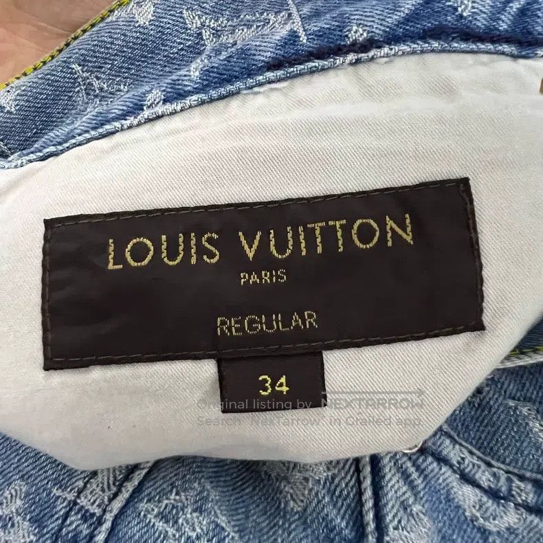 Louis Vuitton Louis Vuitton Supreme co-branded blue floral logo print je Size US 34 / EU 50 - 4 Thumbnail