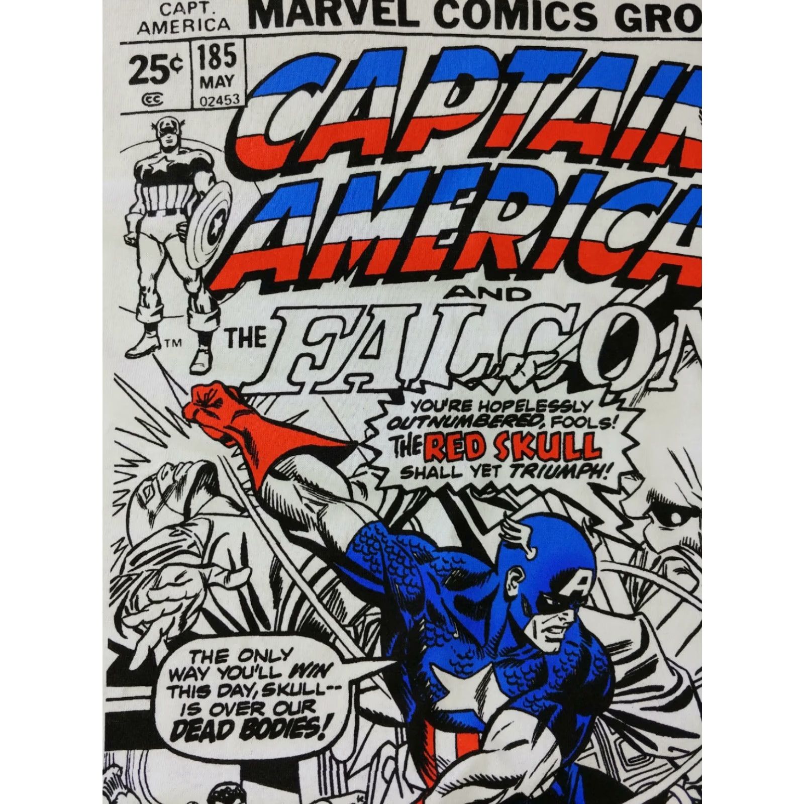 Vintage Captain America Shirt Men Large White Graphic Comics Book Print Marvel Size US L / EU 52-54 / 3 - 5 Thumbnail