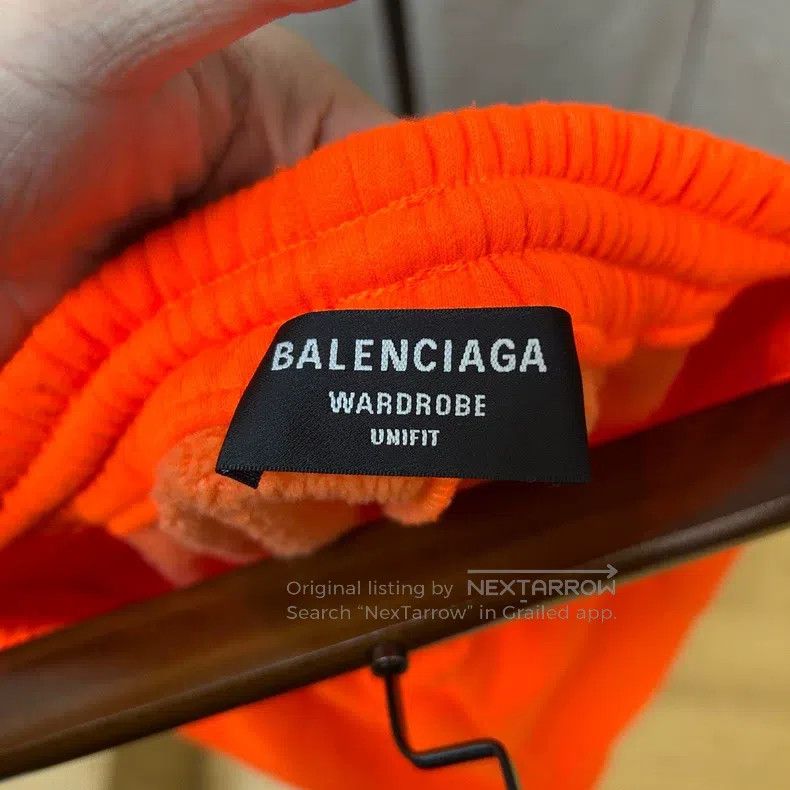 Balenciaga Balenciaga size S Double B Logo Neon Orange Sports Shorts, Size US 27 - 3 Thumbnail