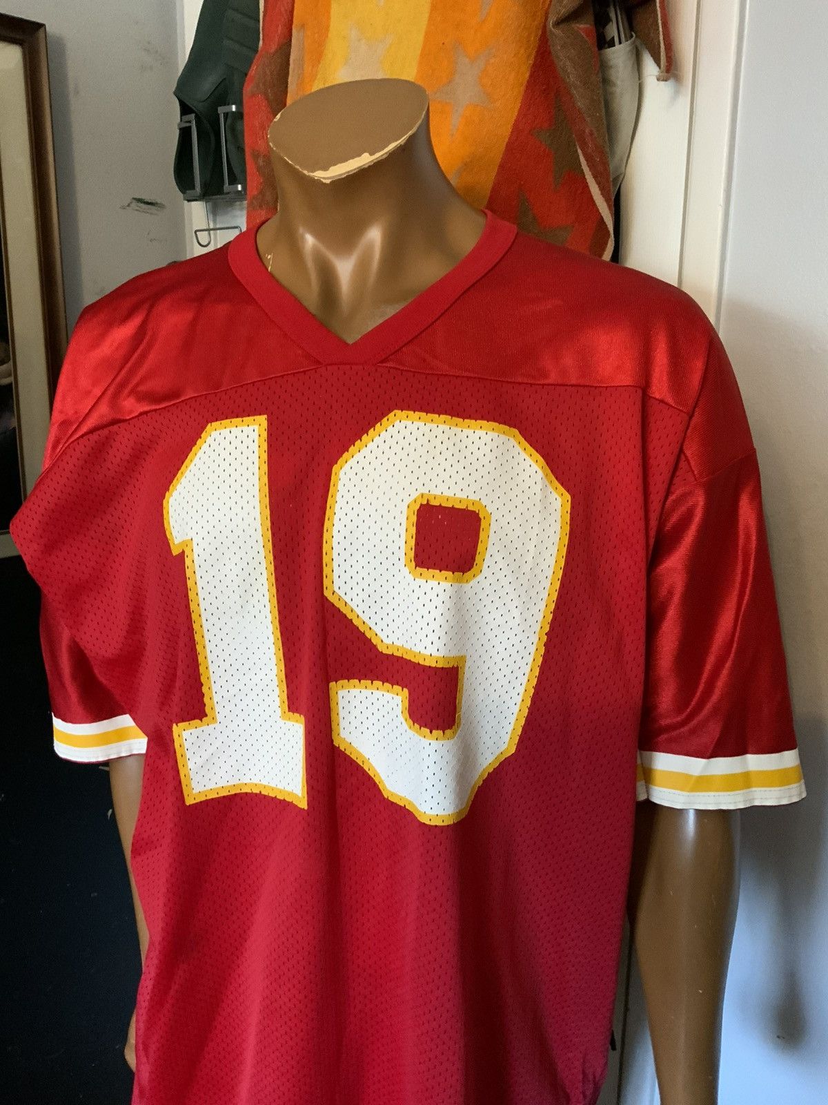 Champion × NFL × Vintage Vintage 90s Champion Kansas City Chiefs Joe Montana Jersey Size US L / EU 52-54 / 3 - 19 Thumbnail