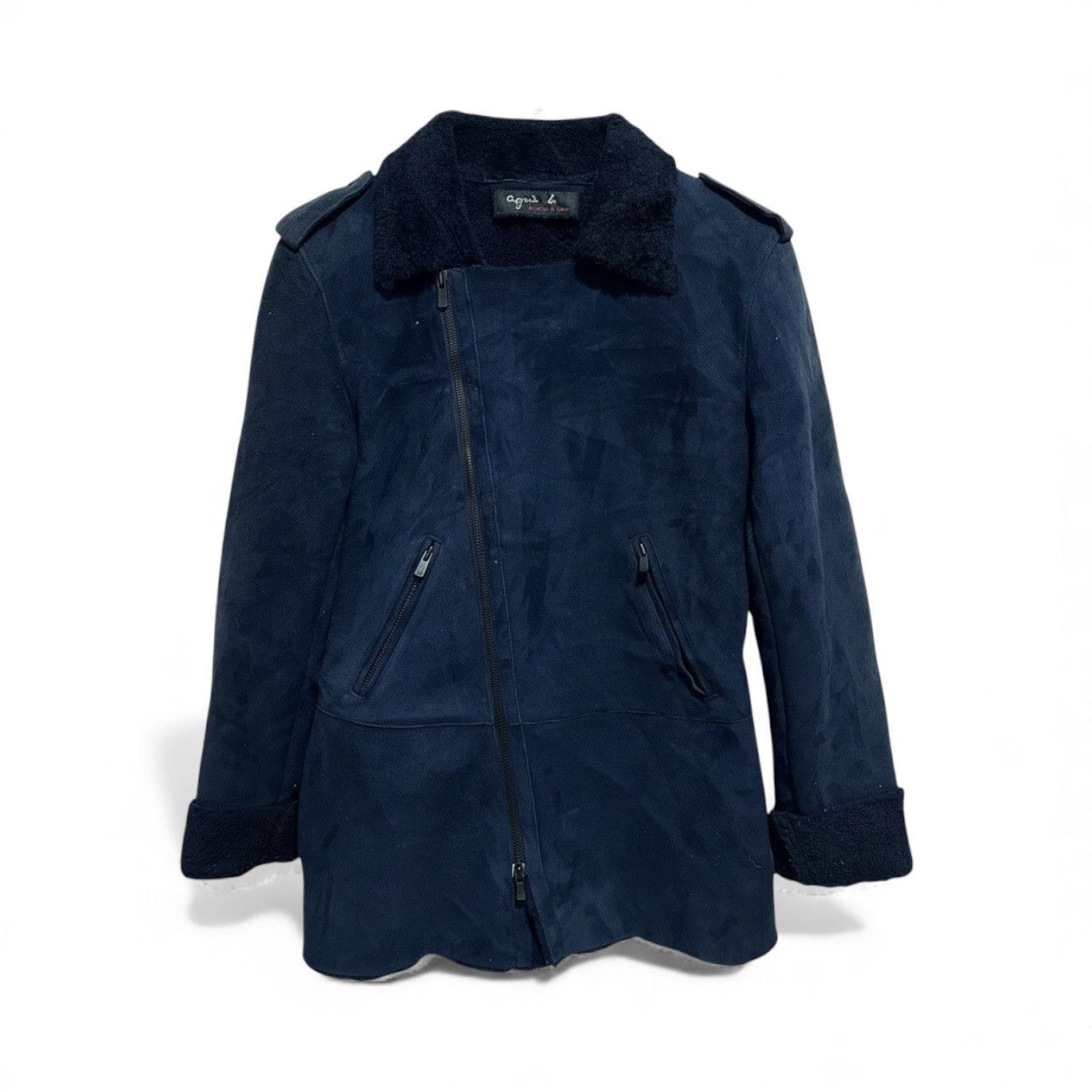 agnes b. Agnès b. Made in France Double-Face Sheepskin Perfecto Size XS / US 0-2 / IT 36-38 - 2 Thumbnail