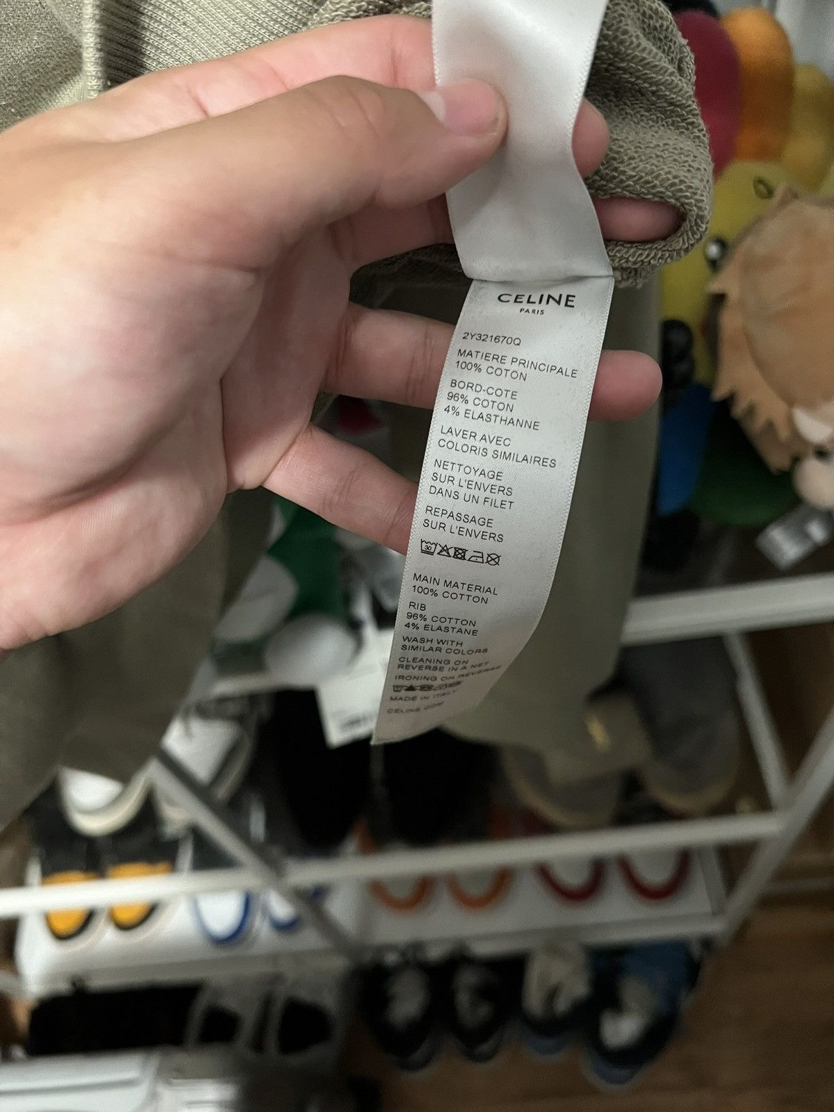 Celine Celine Hoodie Olive Green Size US M / EU 48-50 / 2 - 4 Thumbnail