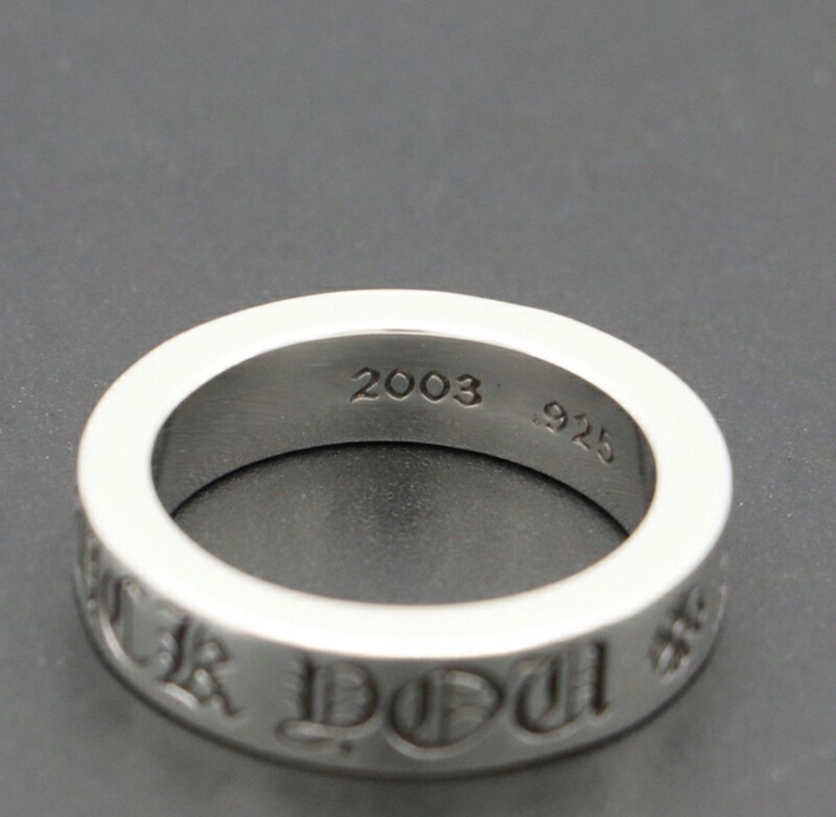 Chrome Hearts US8.5 Chrome Hearts 6mm fuck you spacer Ring 17 Size ONE SIZE - 8 Thumbnail
