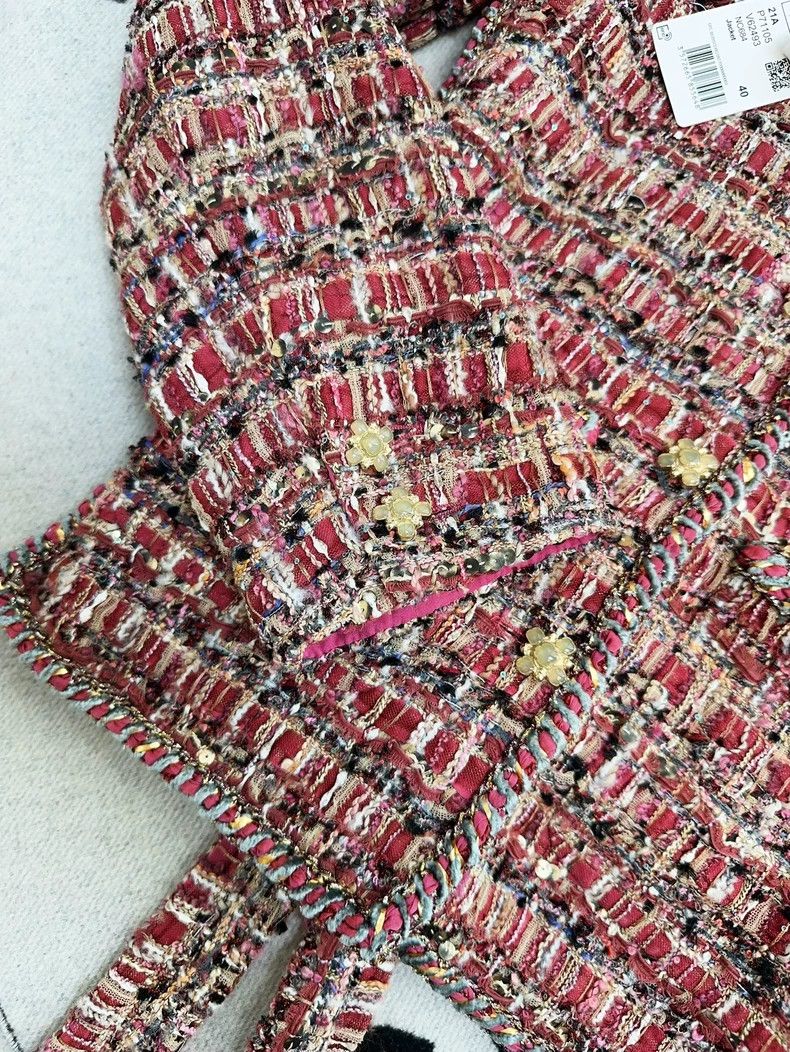 Chanel Chanel 21A red mixed color heavy industry gorgeous woven c Size S / US 4 / IT 40 - 3 Thumbnail
