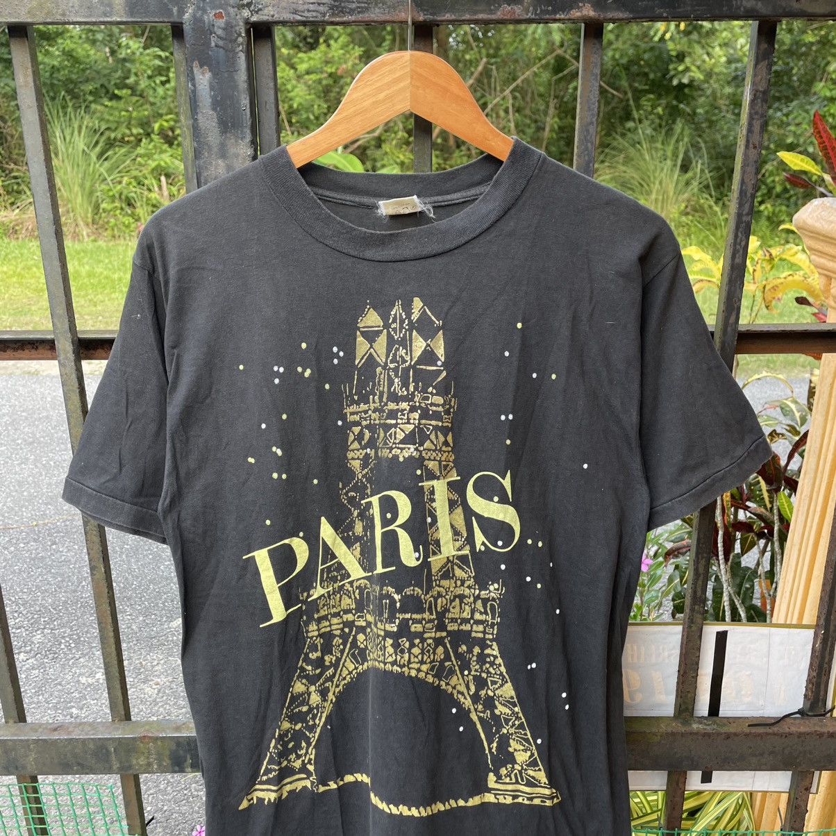 City Streets 🔥Vintage 90s Paris Eiffel Tower Big Image Modern Art Tee Size US M / EU 48-50 / 2 - 3 Thumbnail