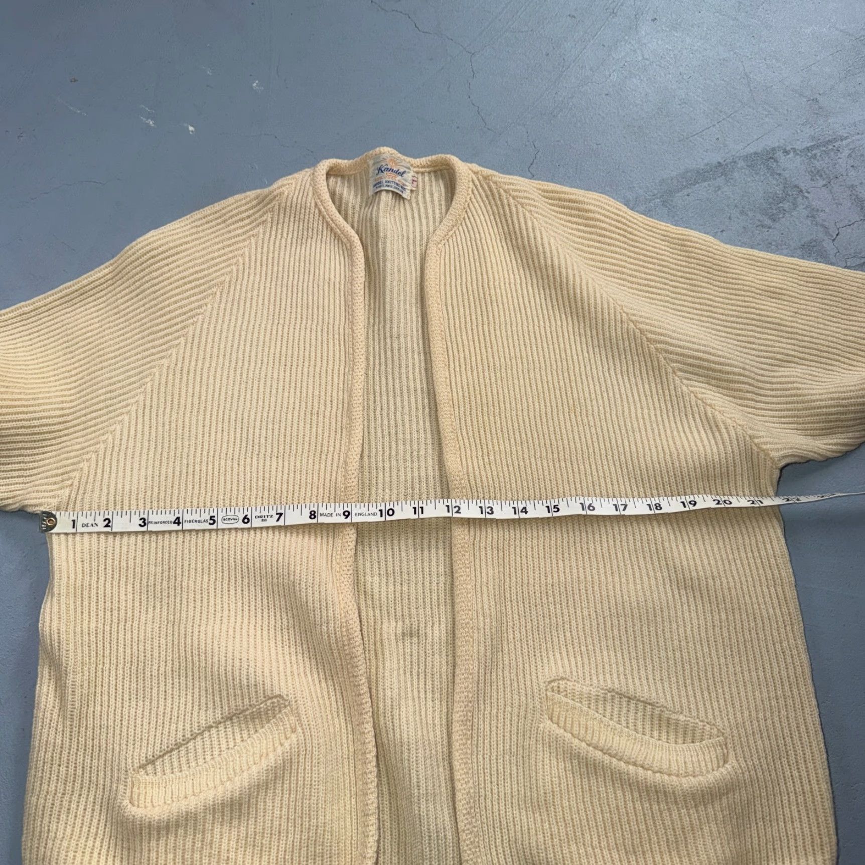 Vintage VTG Kandel Woolen Mills Open Front Cardigan Wool Sweater L Women Rockabilly 50s Vintage Size L / US 10 / IT 46 - 6 Thumbnail
