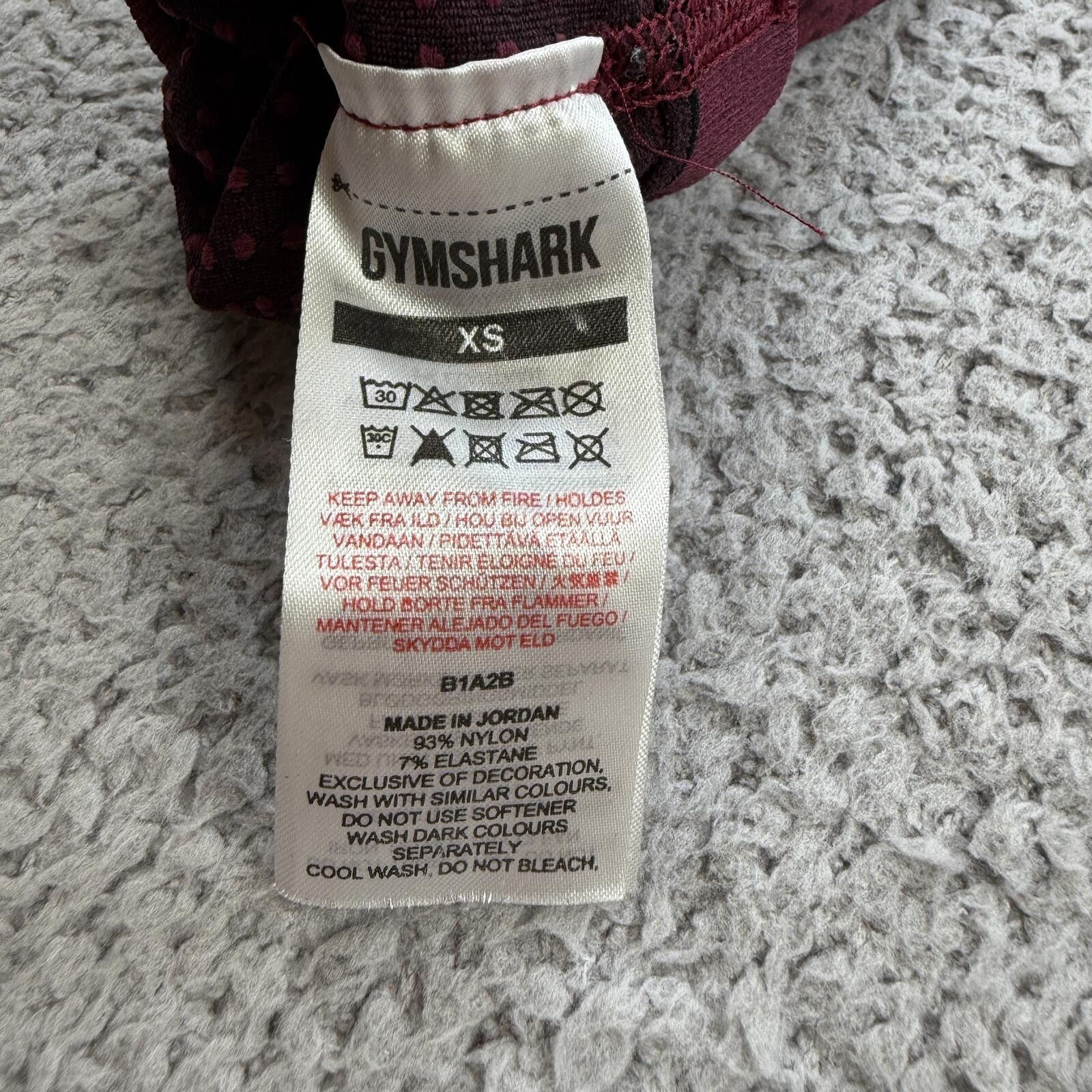 Gymshark Gymshark Seamless High Rise Cropped Leggings Burgundy XS Size 26" / US 2 / IT 38 - 5 Thumbnail