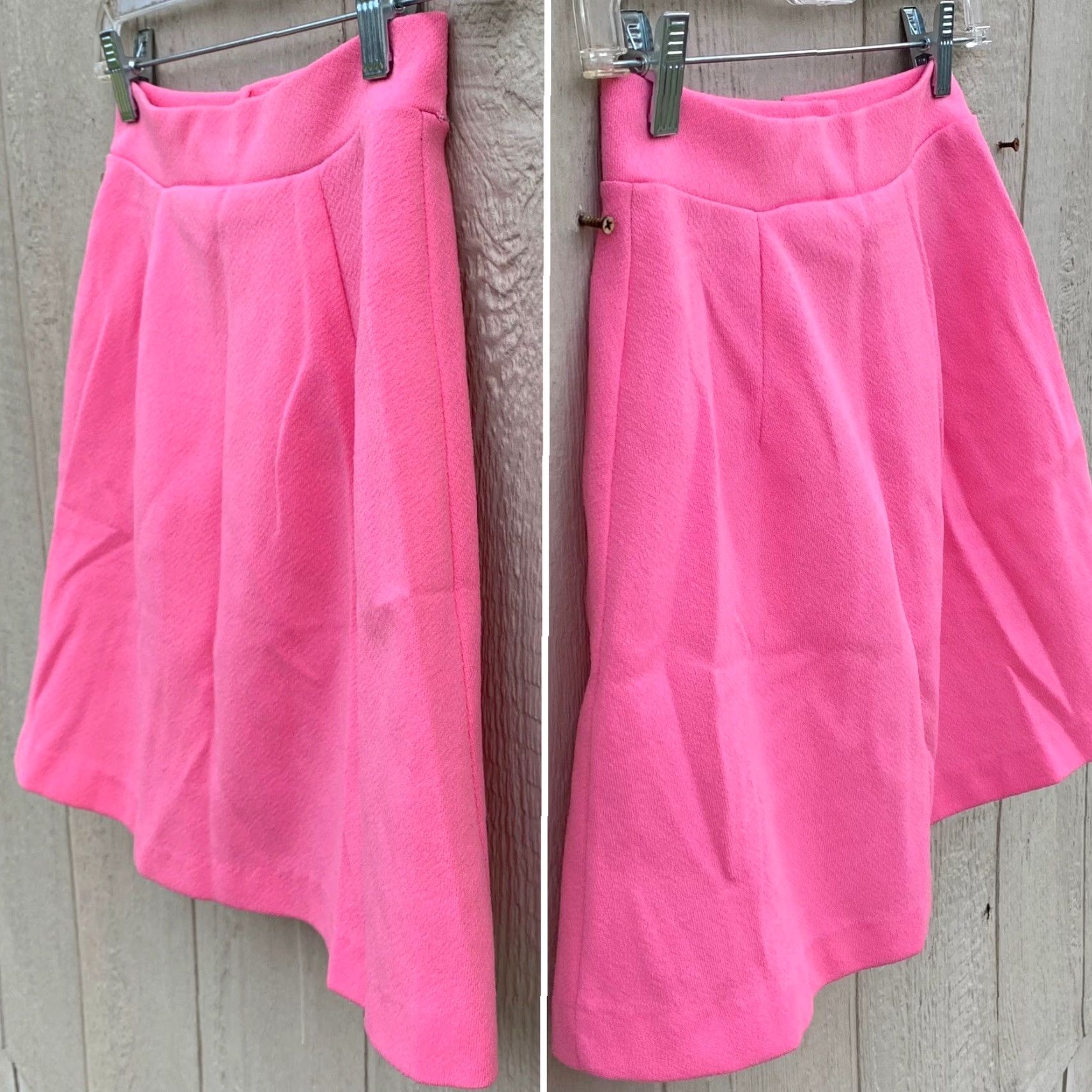 Pinko VINTAGE KAYO OF CALIFORNIA INC Skirt Mini Button Front Pink Polyester 7-8 Women's Short High Rise 24” Waist Vintage 1968 California N RN 43641 Shirt? Size 28" / US 6 / IT 42 - 4 Thumbnail