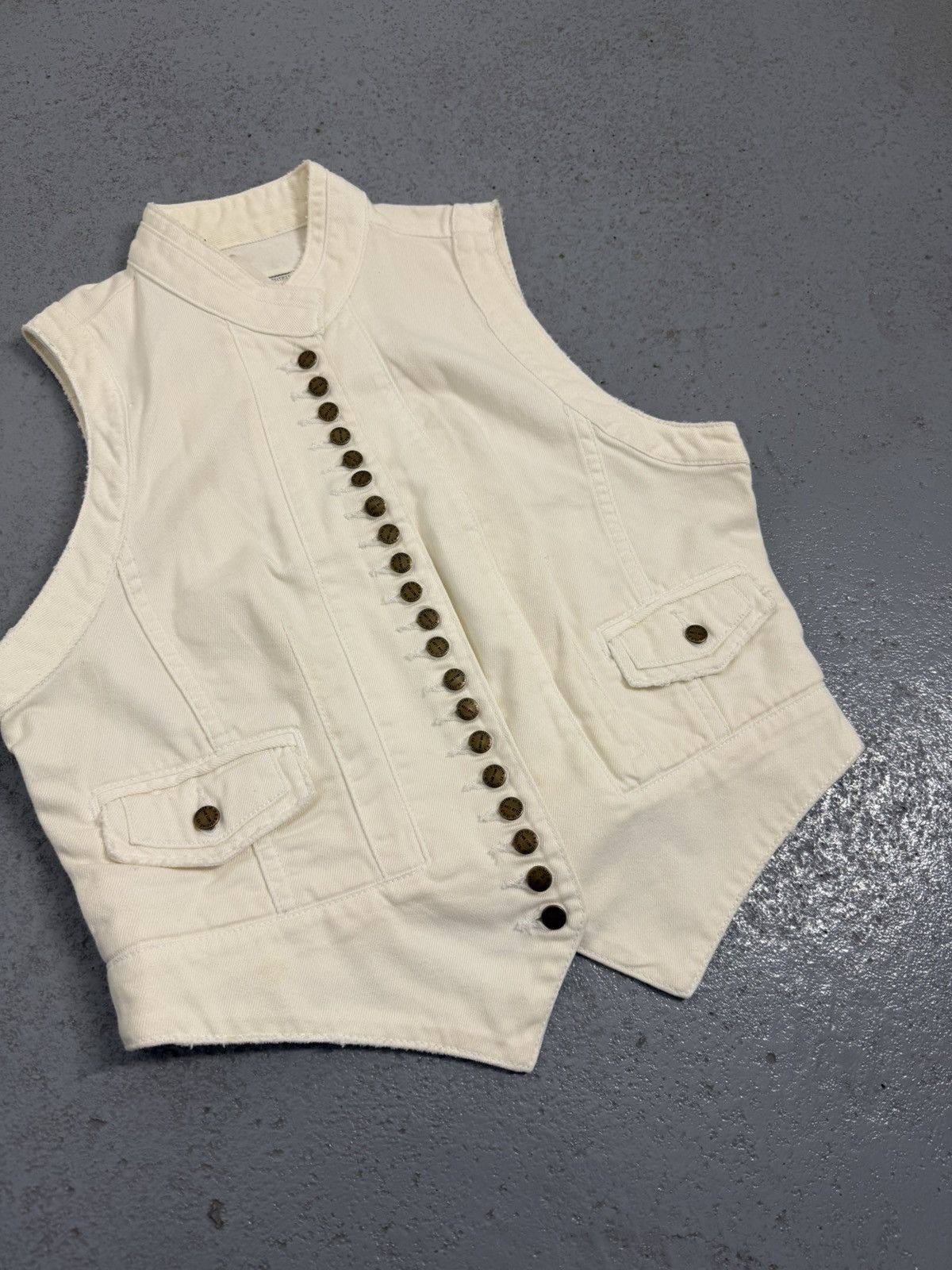 Current/Elliot Current Elliott Multi-Buttons Vest Size XS / US 0-2 / IT 36-38 - 2 Thumbnail