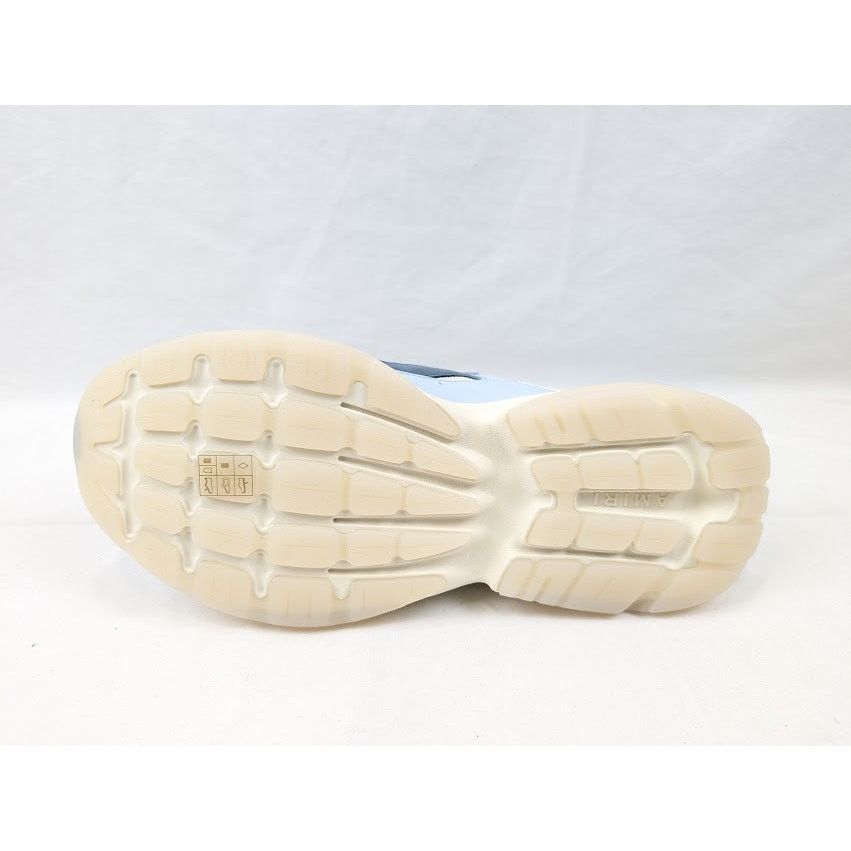 Amiri o1rshd1 Bone Runner Low-Top Sneakers in Baby Blue Size US 12 / EU 45 - 9 Thumbnail