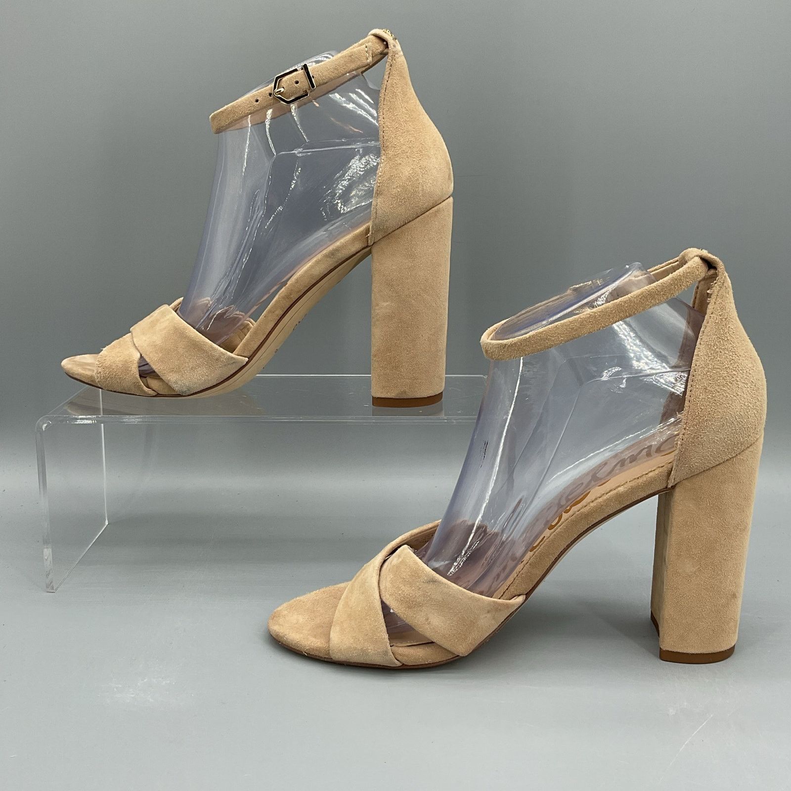 Sam Edelman Sam Edelman Women’s Yancy Ankle Strap Sandals Tan Size 9.5M Size US 11 / IT 41 - 2 Thumbnail