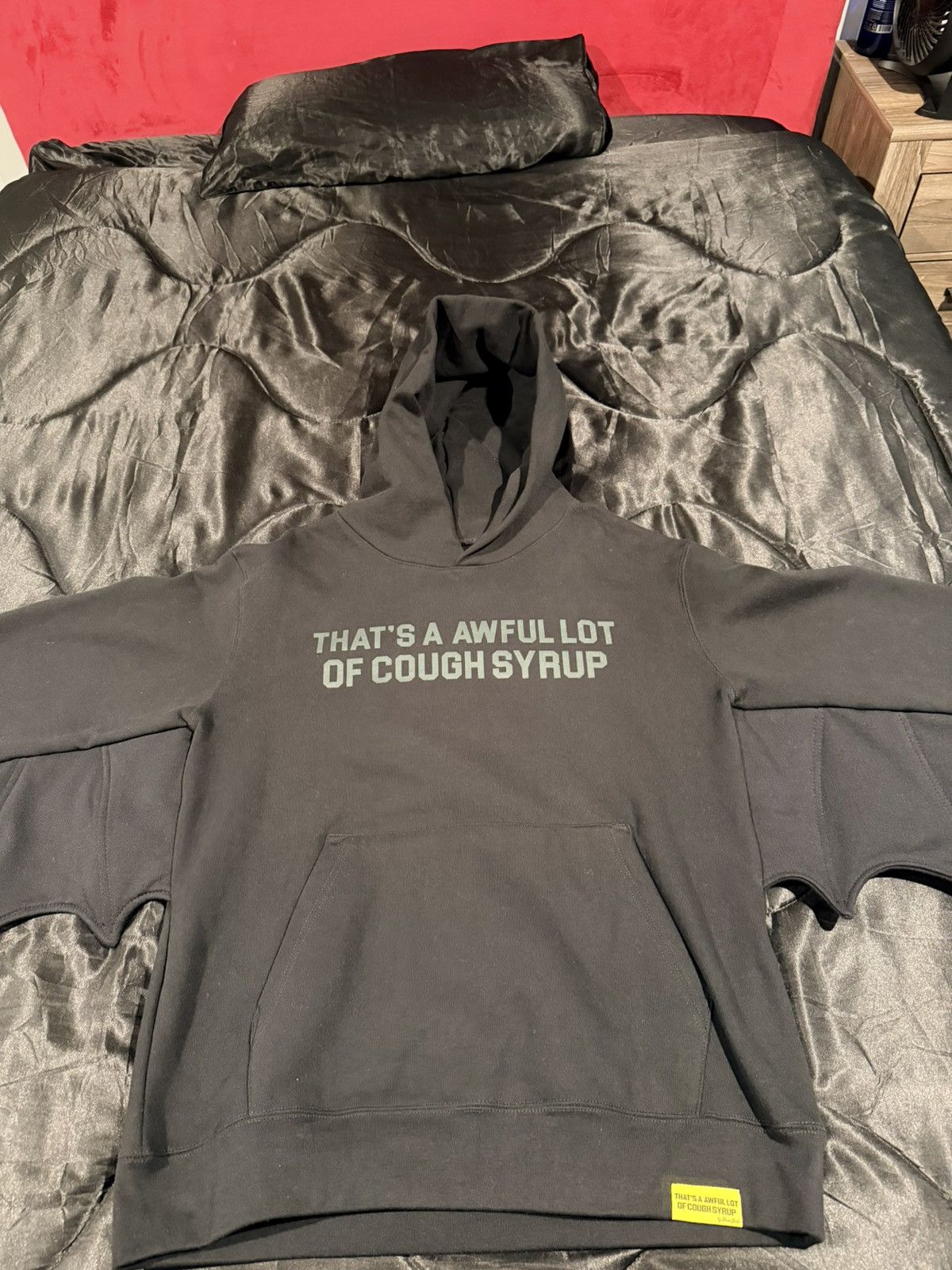 Awful Lot of Cough Syrup BAT WING HOODIE - $300 (OG Price) Medium Men Size US M / EU 48-50 / 2 - 1 Thumbnail