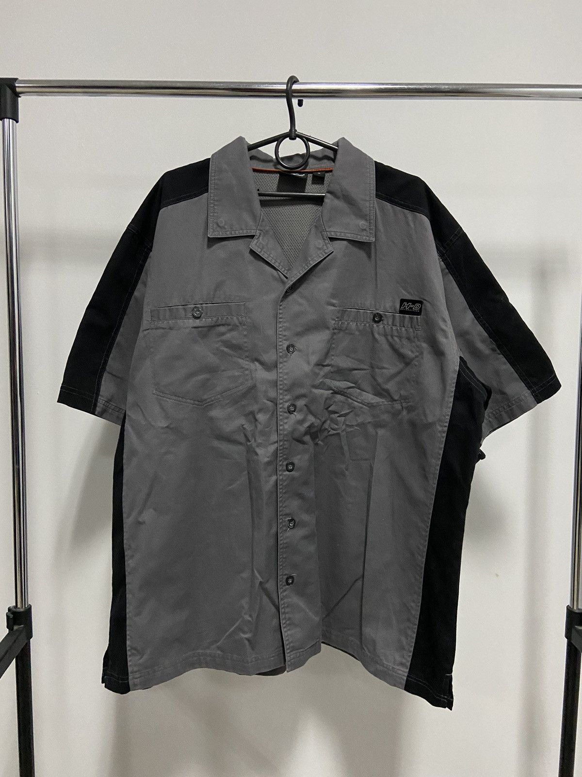 Harley Davidson × Vintage Harley Davidson buttons shirt vintage big logo biker Size US XL / EU 56 / 4 - 2 Thumbnail