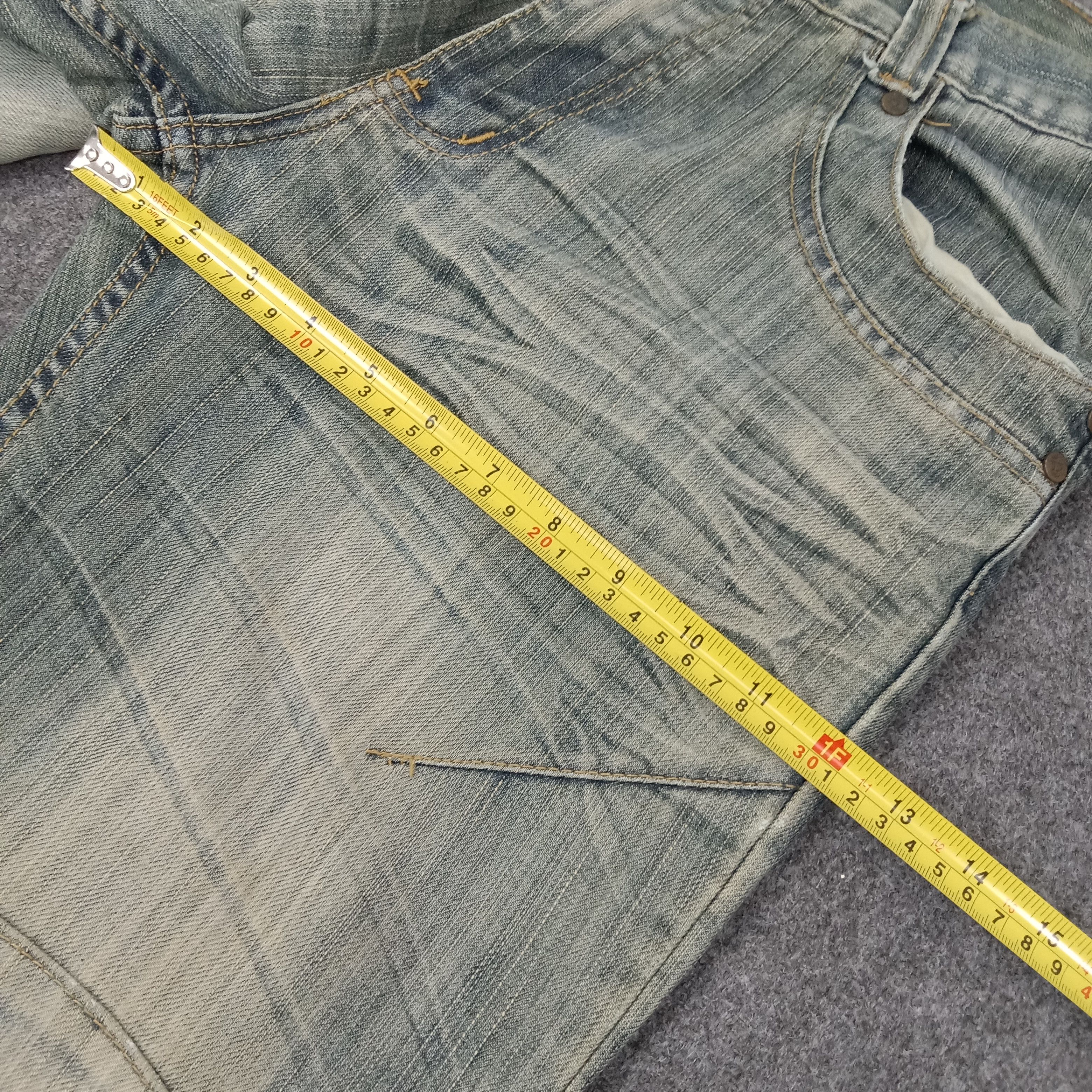 FUSAI F.U.S.A.I Focus USA Bikers Knee Denim Jeans C258N25 Size US 32 / EU 48 - 15 Thumbnail