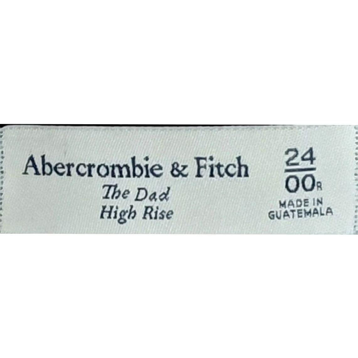 Abercrombie & Fitch Abercrombie & Fitch The Dad High Rise Jeans Solid Denim Women Size 24 Black Size 42" / US 20 - 7 Thumbnail