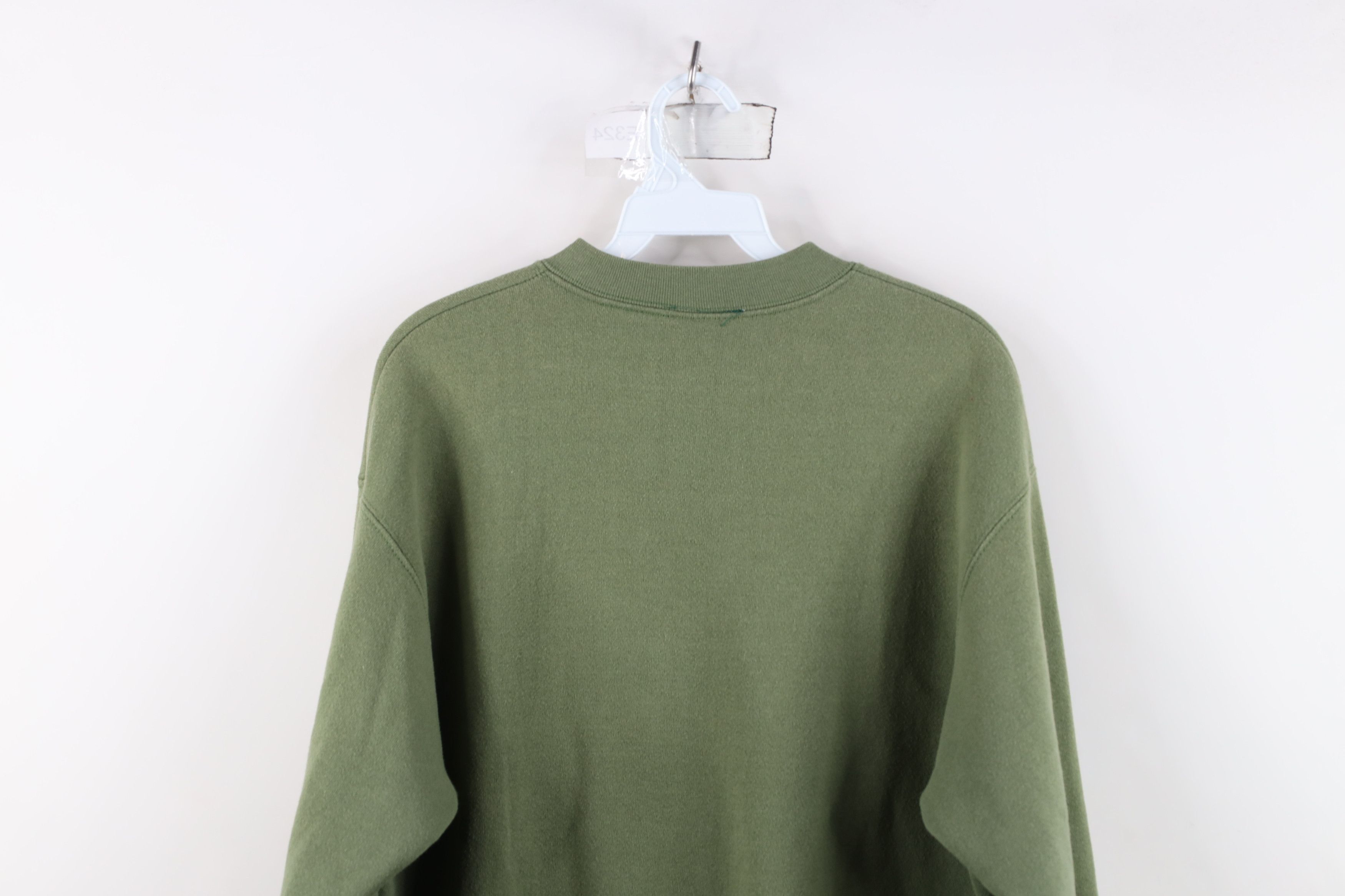 Vintage Vintage 90s Streetwear Nature Butterfly Sweatshirt Green USA Size M / US 6-8 / IT 42-44 - 13 Thumbnail