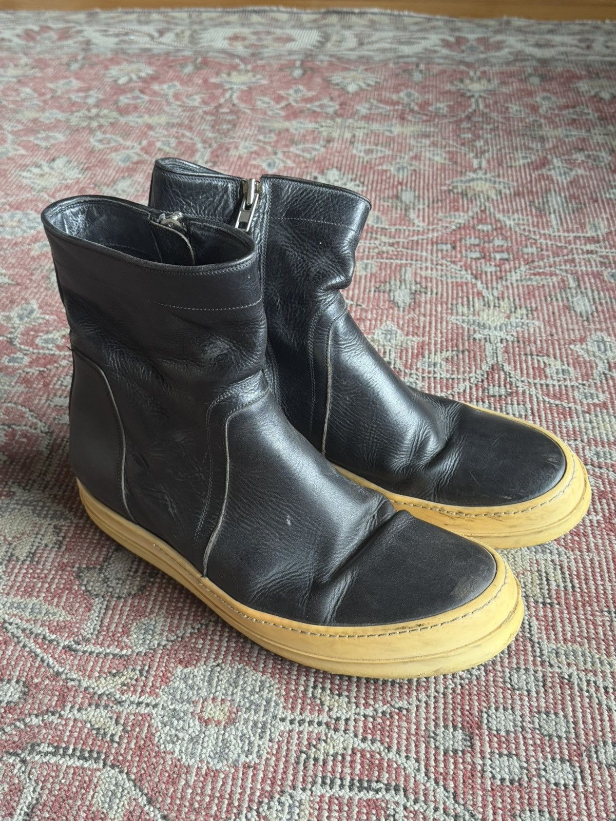 Rick Owens Rick owens zipper boot creepers Size US 12 / EU 45 - 2 Thumbnail