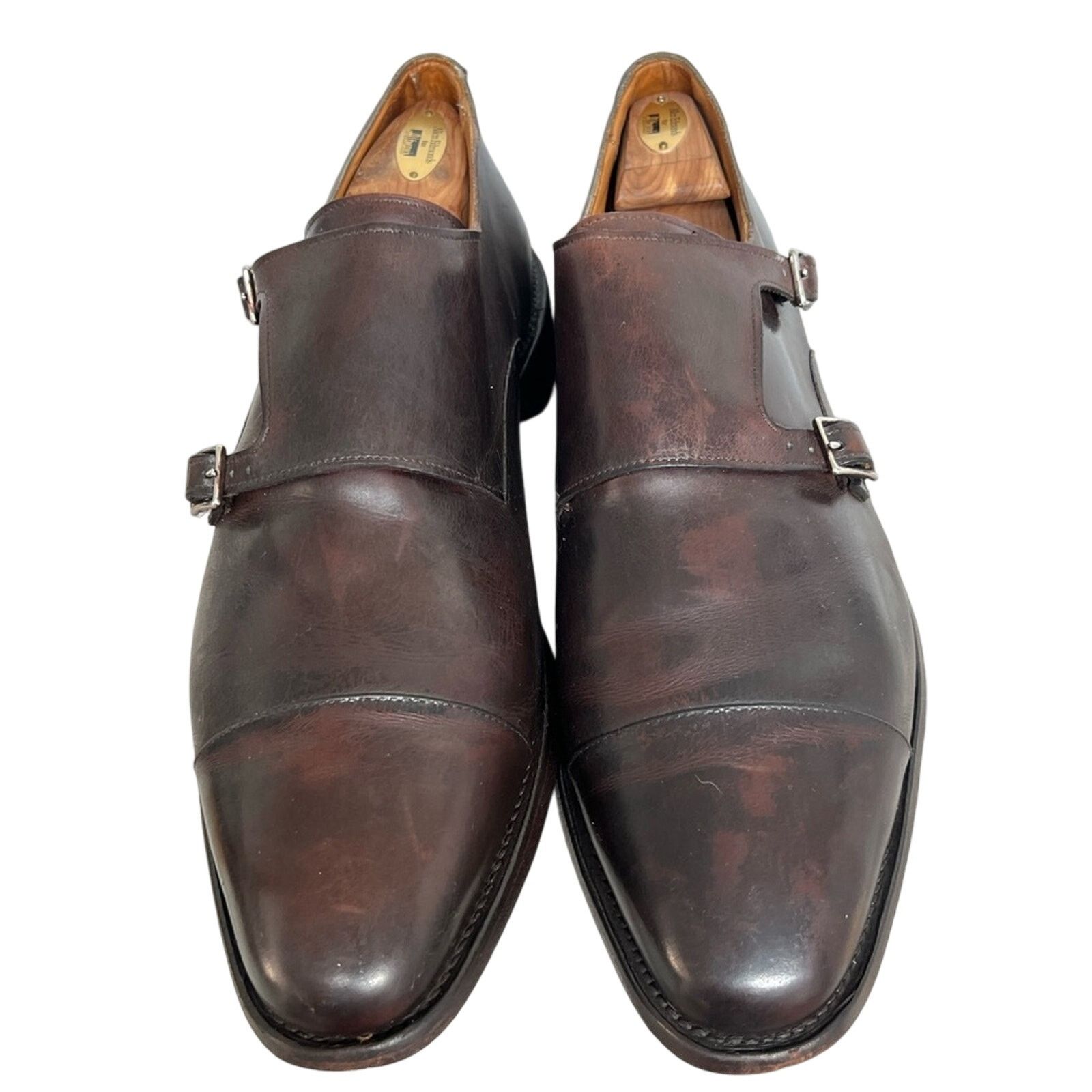 Allen Edmonds ALLEN EDMONDS Mora 2.0 Double Monk Strap Brown Leather Shoes Size US 15 / EU 48 - 5 Thumbnail