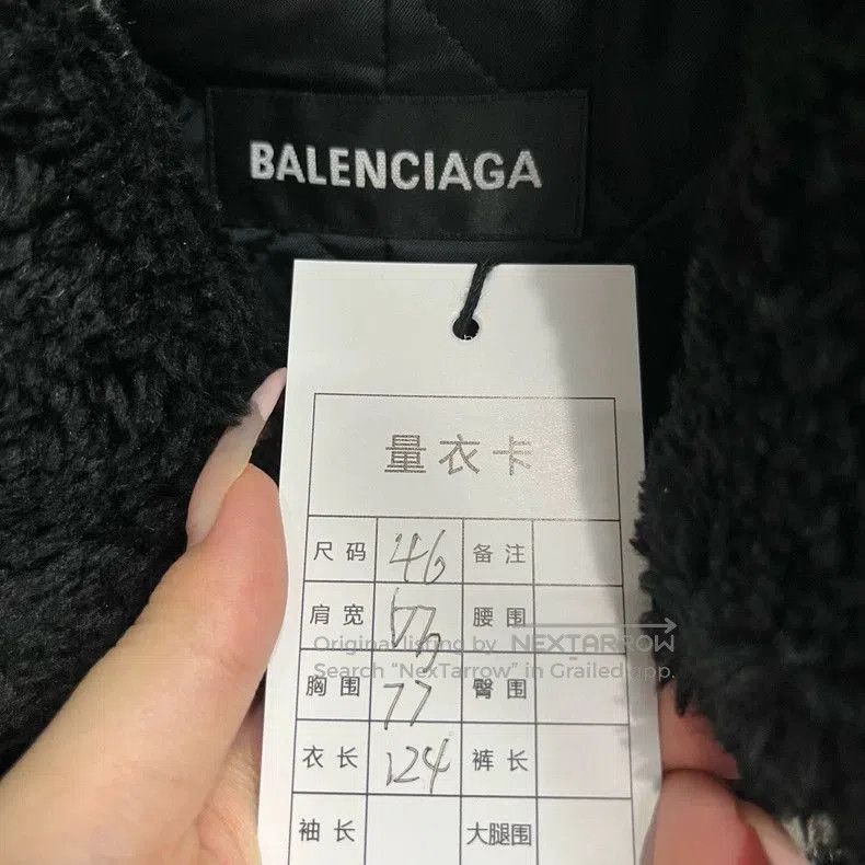 Balenciaga Balenciaga Black Faux Fur Long Coat. Size US S / EU 44-46 / 1 - 2 Thumbnail