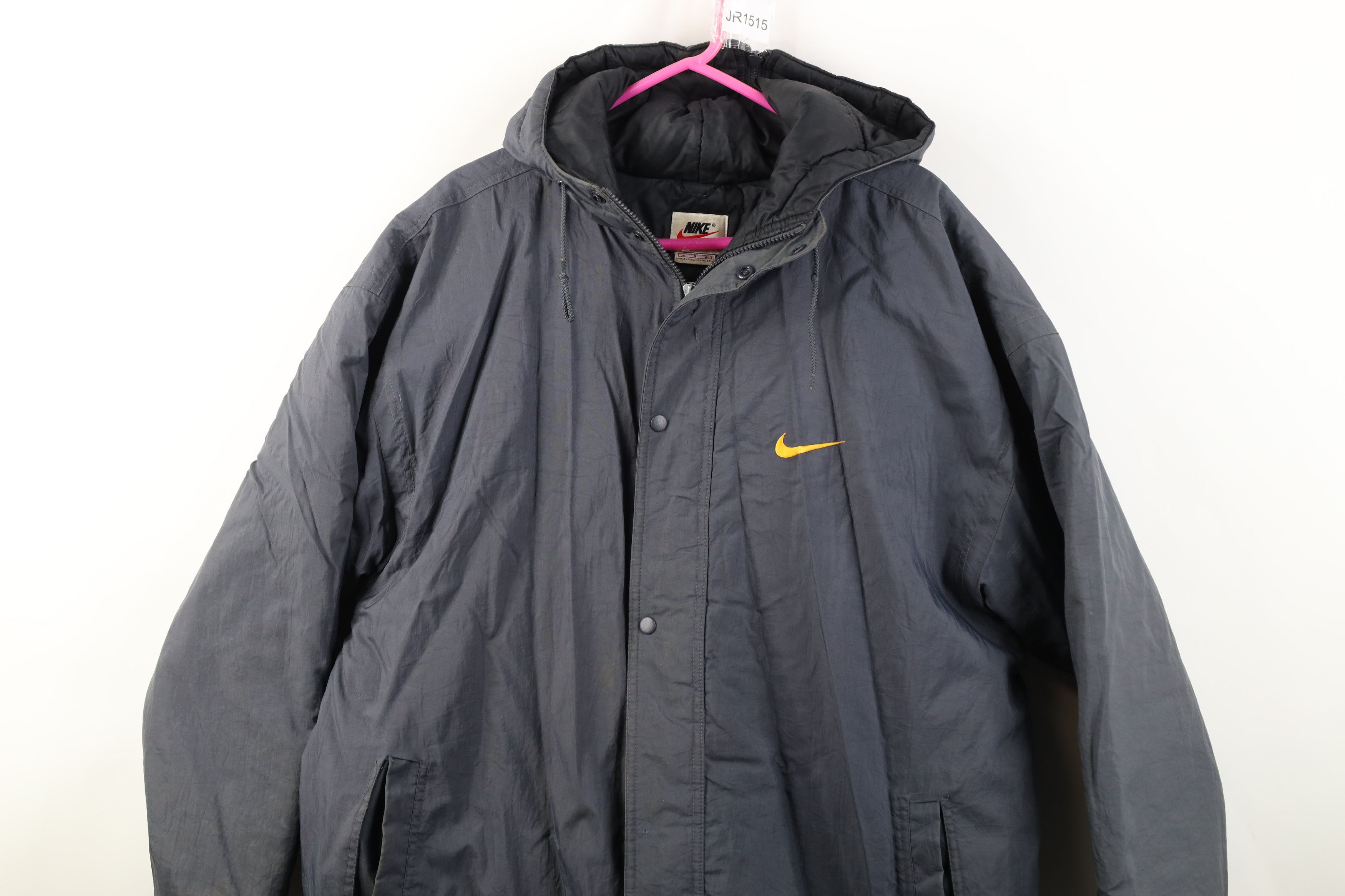 Nike Vintage 90s Nike Scott Quilted Cape Hood Puffer Parka Jacket Size US L / EU 52-54 / 3 - 2 Thumbnail