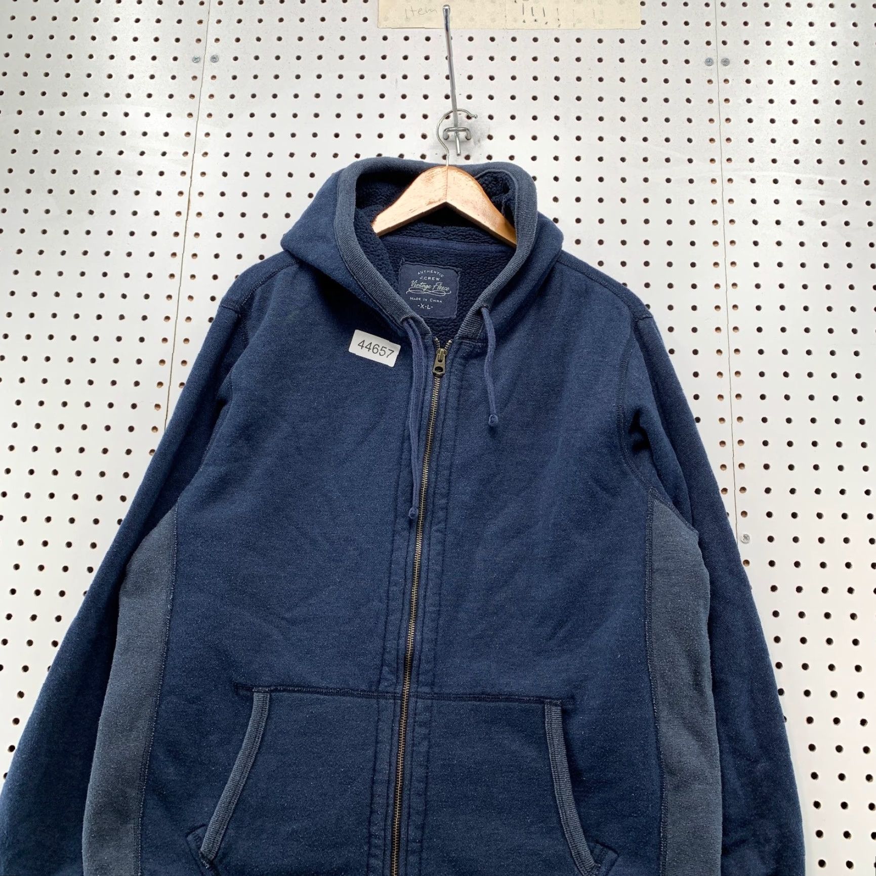 J.Crew JCrew Vintage Fleece Sweatshirt Hoodie Mens XL Blue Heavyweight Reverse Weave Size US XL / EU 56 / 4 - 2 Thumbnail