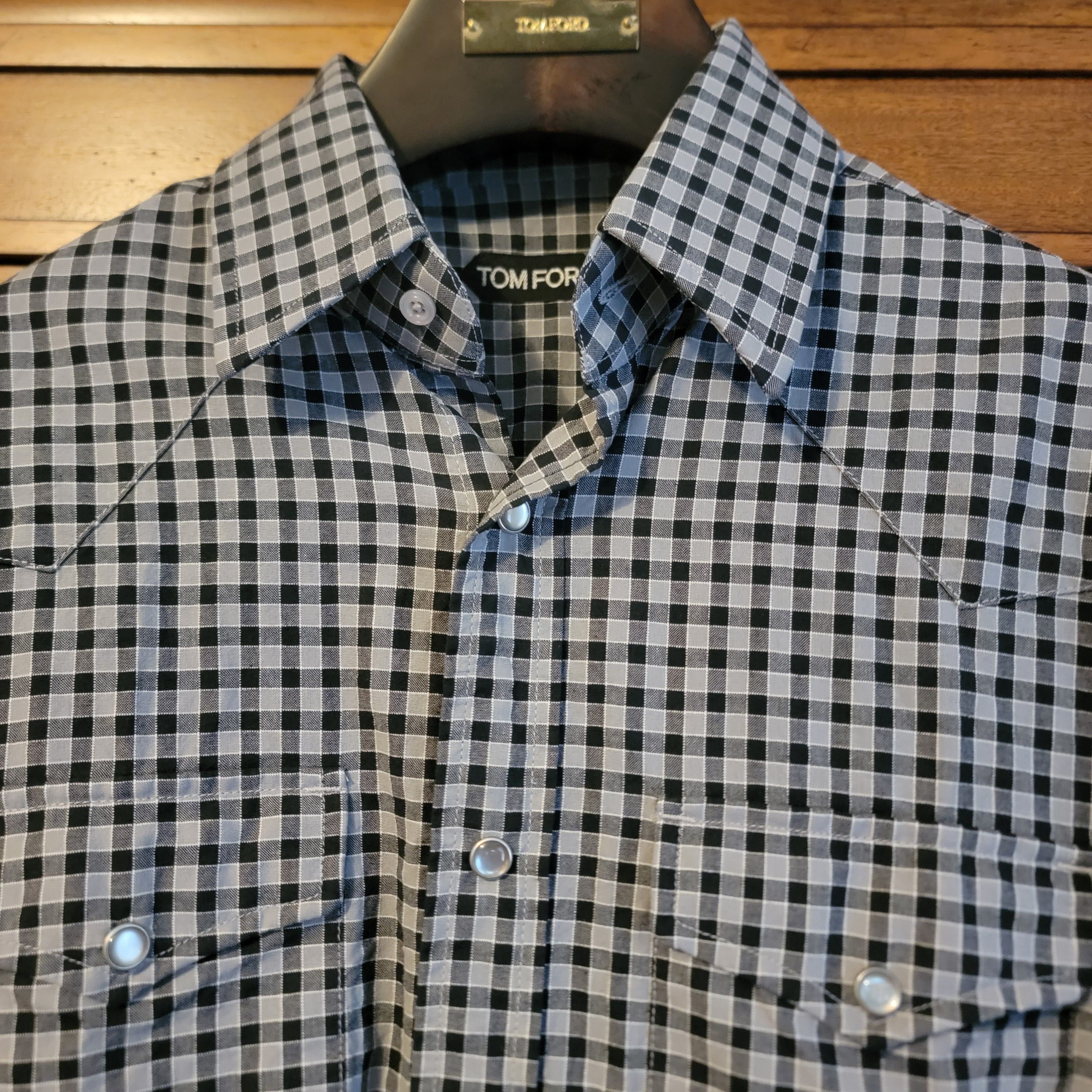 Tom Ford TOM FORD MENS Western Shirt 40x 15.75 SIZE Size US M / EU 48-50 / 2 - 1 Thumbnail
