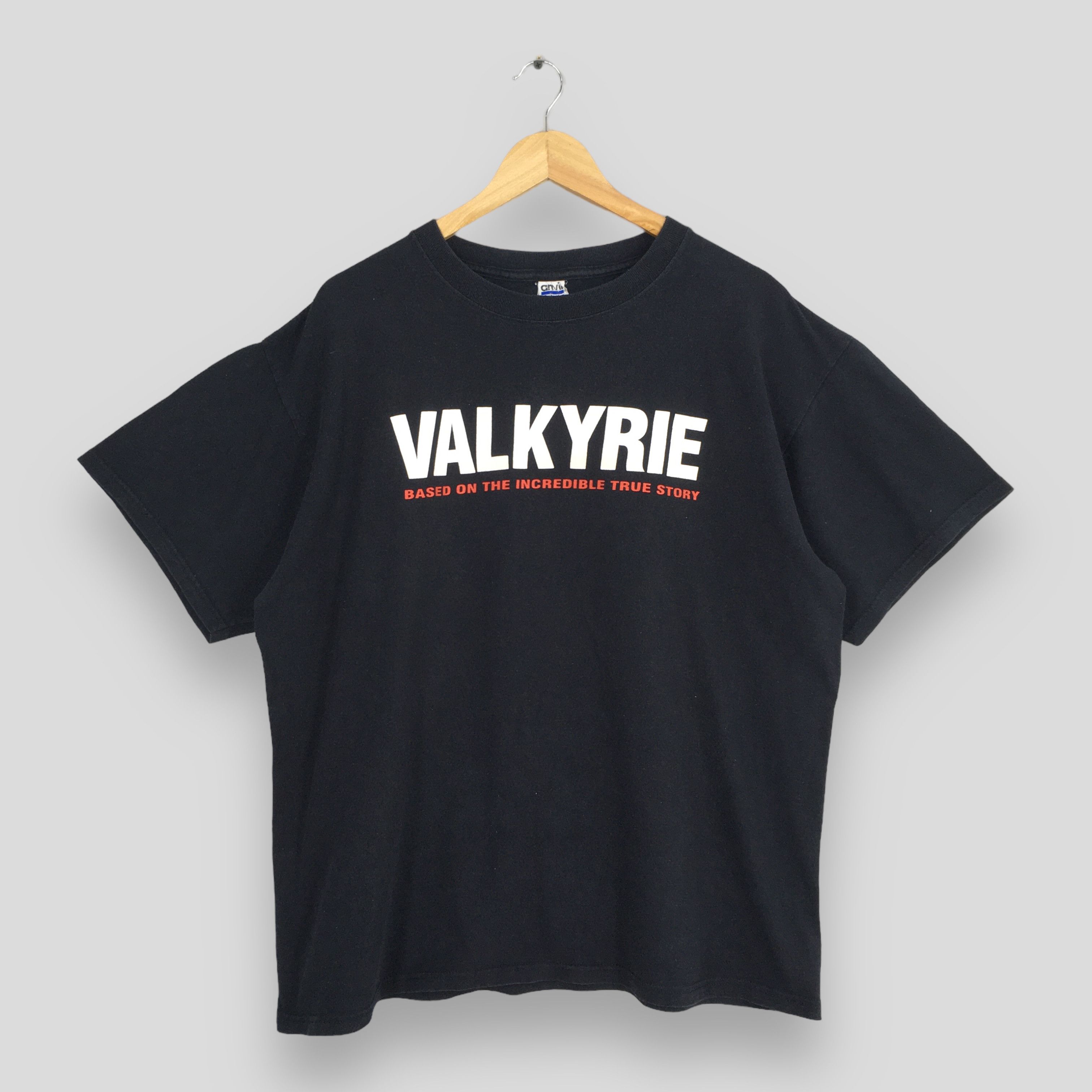 Y2K Valkyrie Thriller Film Movies Tom Cruise Black Tshirt XL