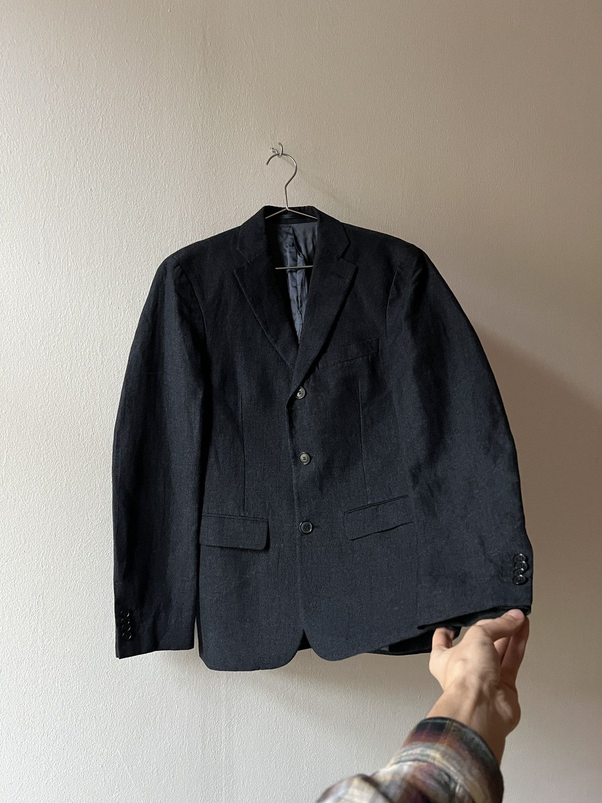 Acne Studios Acne Studios SS13 Black Linen Blazer Jacket Size 48R - 4 Thumbnail