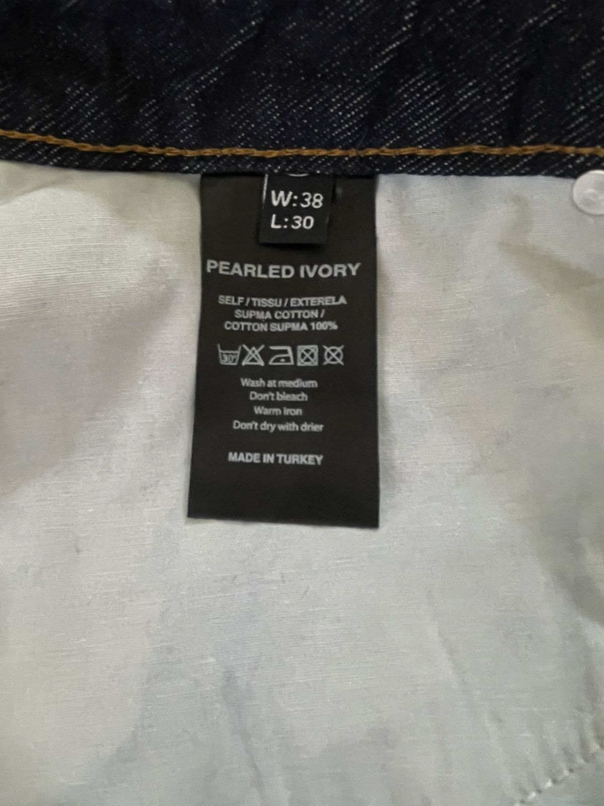 Pearled Ivory PI 1211 Blue Denim Size US 38 / EU 54 - 5 Thumbnail