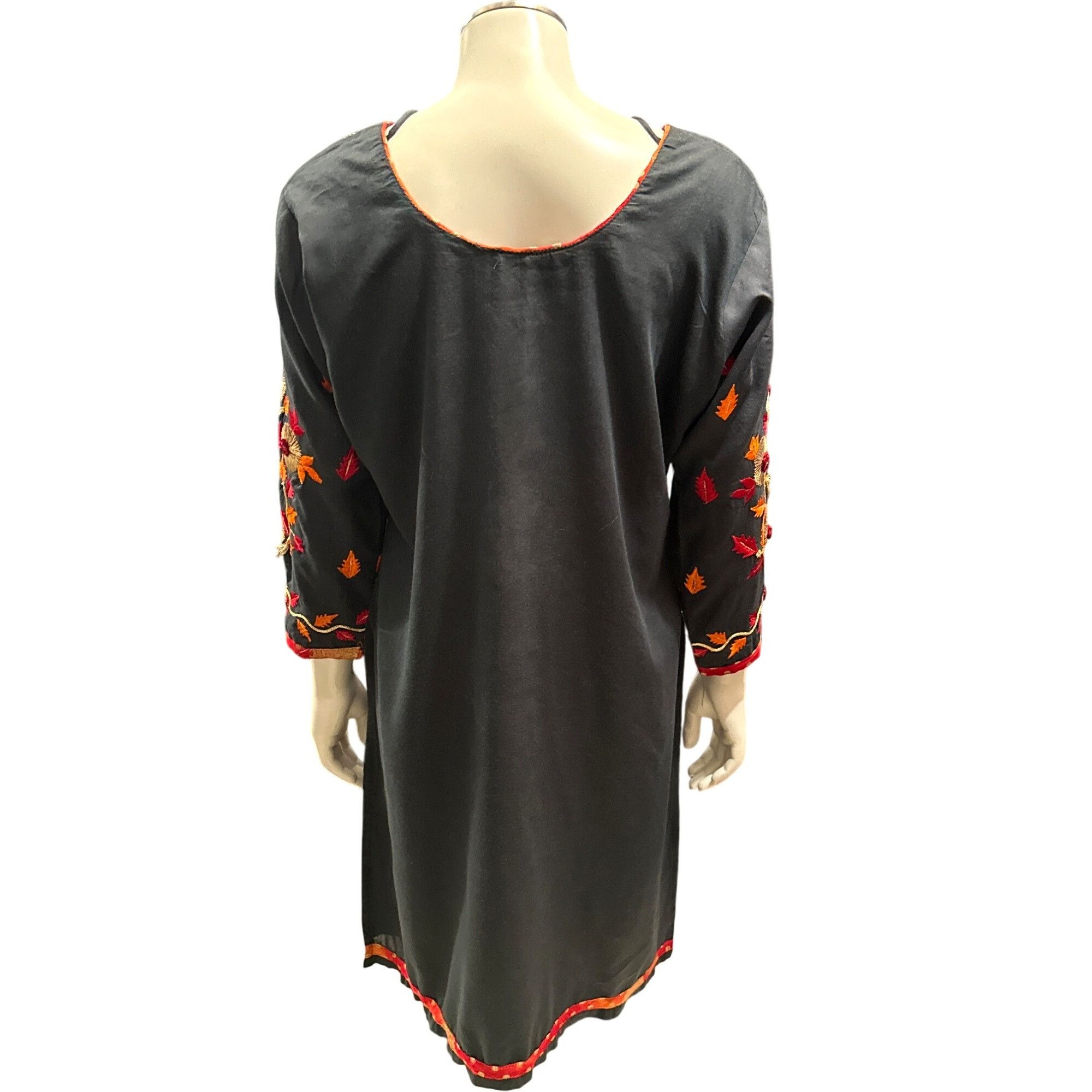 Other CCC Embroidered Tunic Dress Floral Stripe Detailing Long Sle Size M / US 6-8 / IT 42-44 - 3 Thumbnail