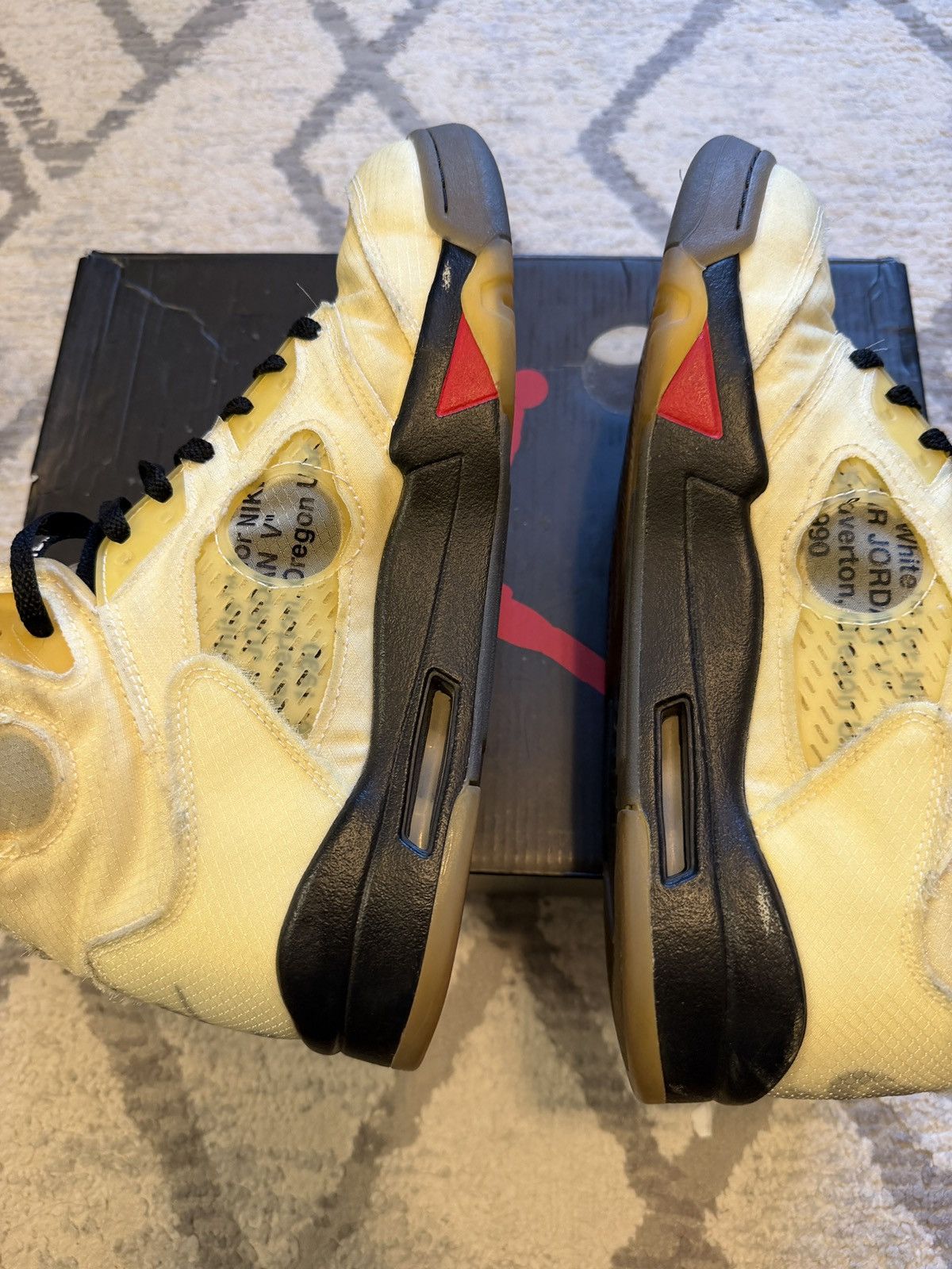 Jordan Brand × Off-White Off white Jordan 5 sail Size US 11 / EU 44 - 8 Thumbnail