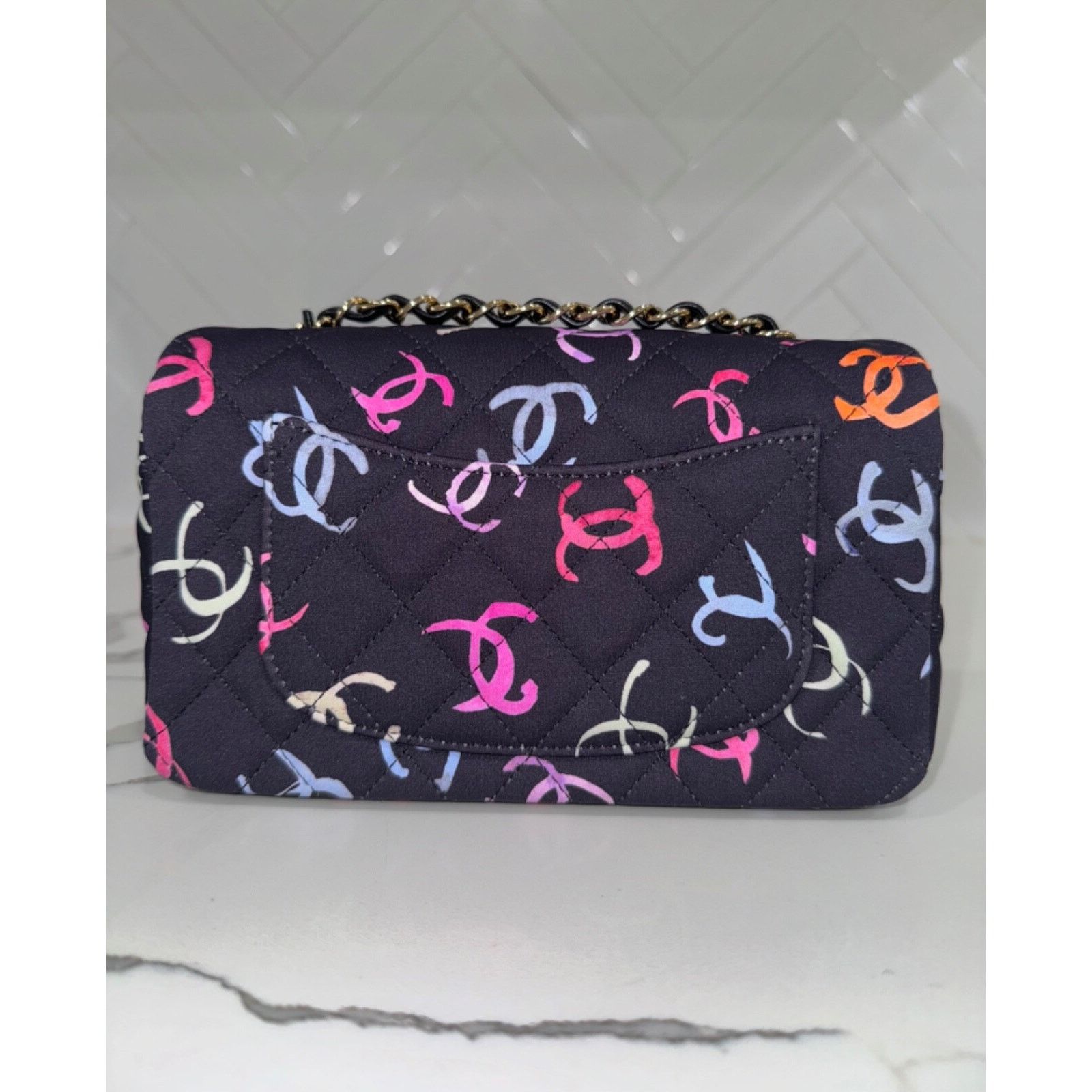 Chanel Chanel Logo Mini Flap Rectangle CC Shoulder Crossbody Bag Size ONE SIZE - 11 Thumbnail