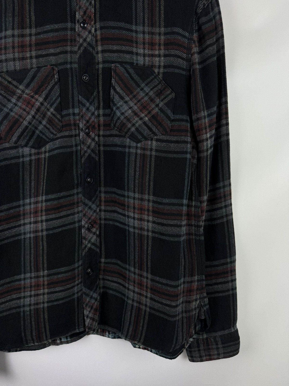 Allsaints Allsaints Finchley LS Men’s Plaid Flannel Button Up Shirt Size US L / EU 52-54 / 3 - 6 Thumbnail