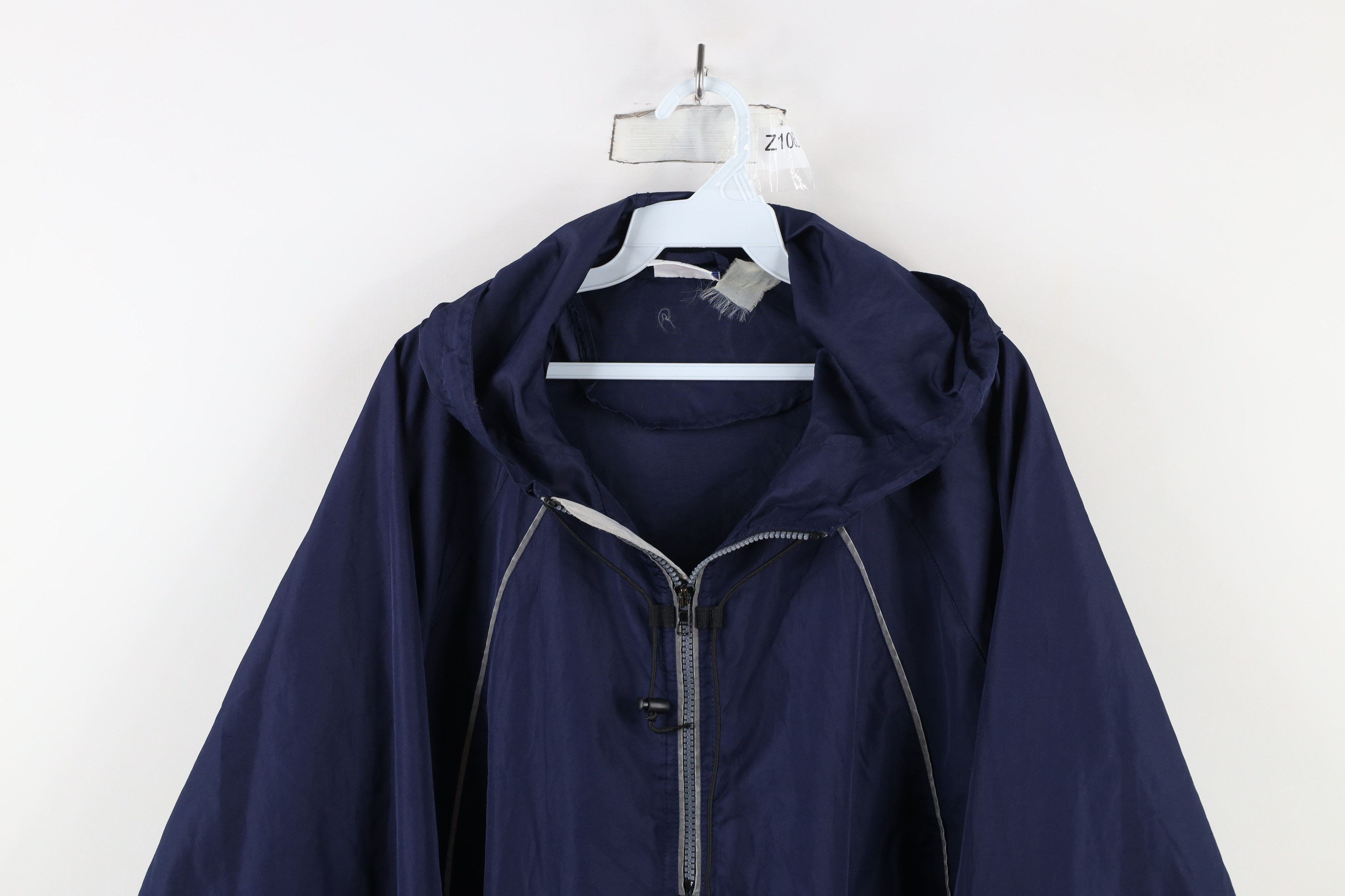 Champion × Vintage Vintage 90s Champion Reflective Hooded Anorak Jacket Size US XL / EU 56 / 4 - 2 Thumbnail