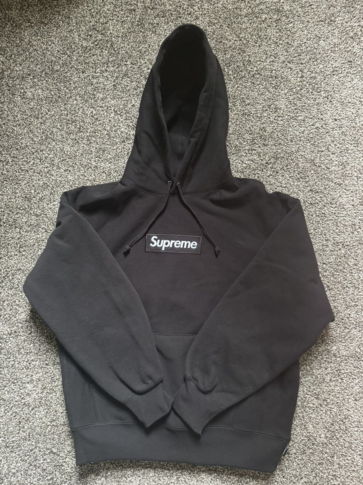 image of Supreme Box Logo Hooded Sweatshirt (2023) Black Size Small, Men's