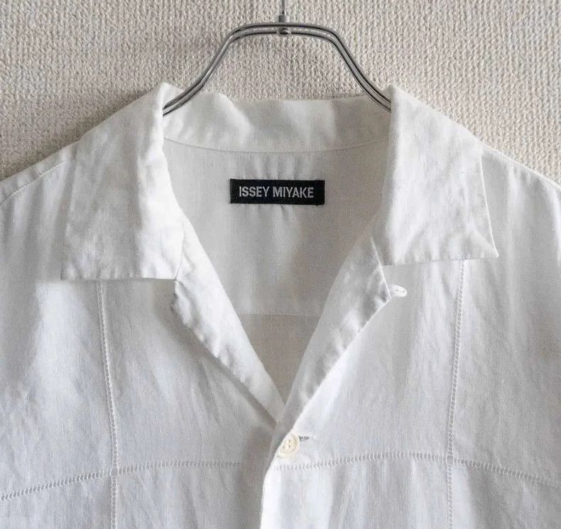Issey Miyake issey miyake size:2 Linen short-sleeved shirt Size US M / EU 48-50 / 2 - 2 Thumbnail
