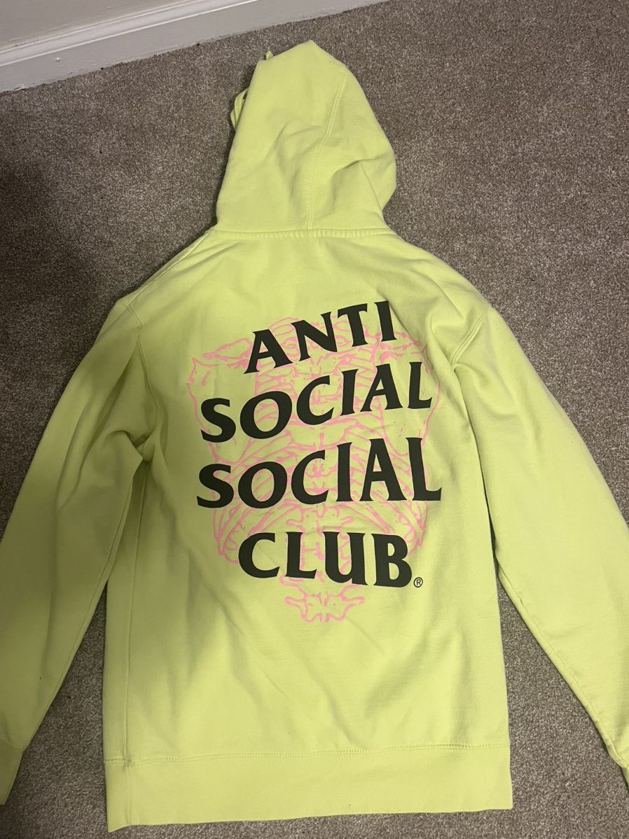 Anti Social Social Club Anti Social Social Club CAR UNDERWATER Neon Yellow Hoodie Size US M / EU 48-50 / 2 - 2 Thumbnail