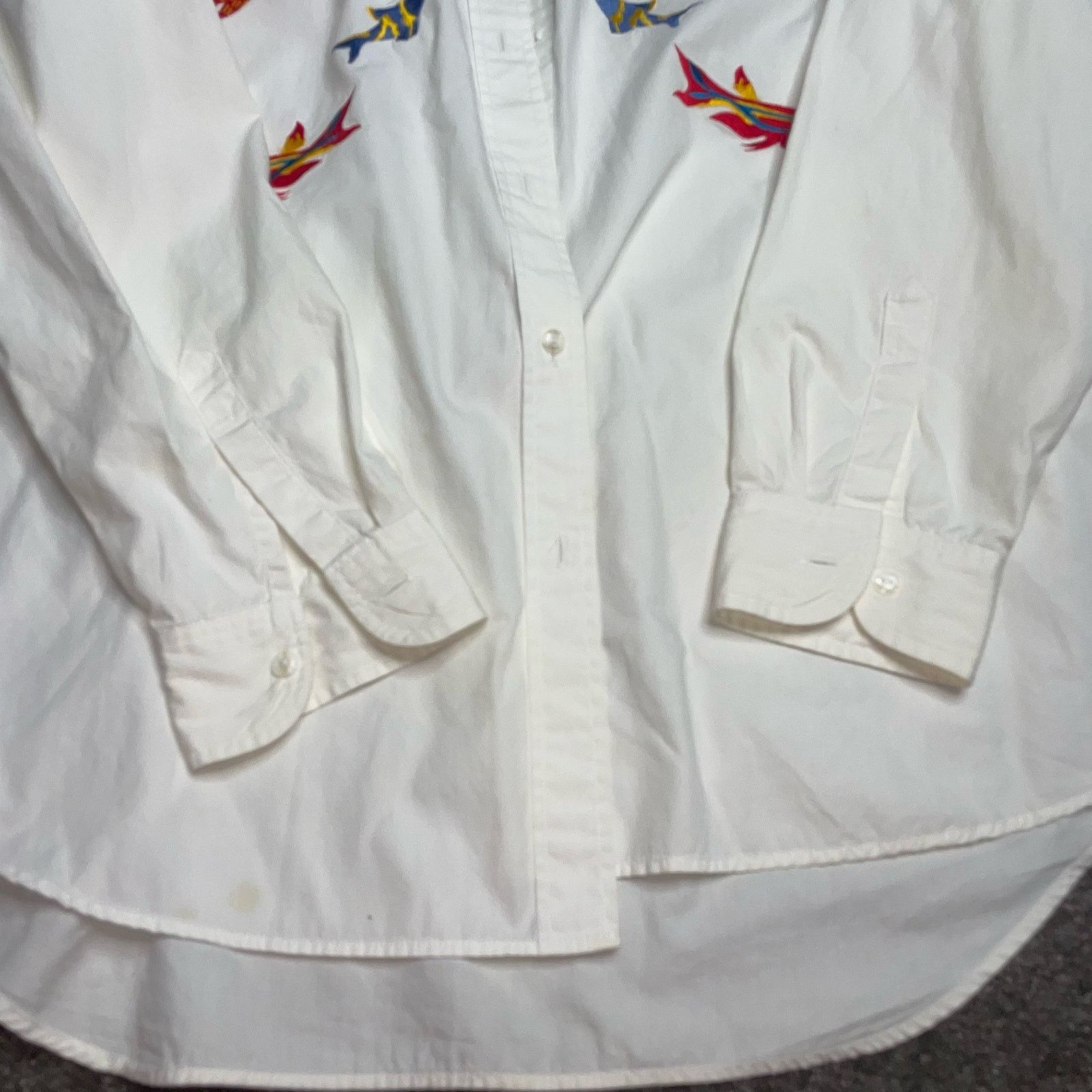 Other Casey Coleman Embroidered Fish Shirt Size XL / US 12-14 / IT 48-50 - 5 Thumbnail