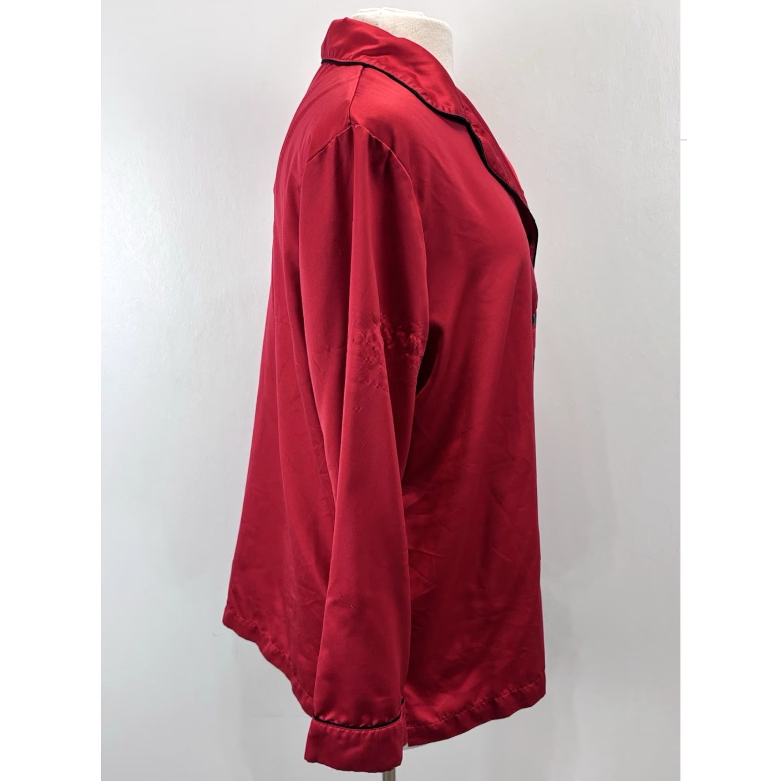 Vintage PajamaGram Pajamagram 2 Pc Pajama Set Sz Large Women’s Red shirt Pants READ Pajamagram Size L / US 10 / IT 46 - 5 Thumbnail