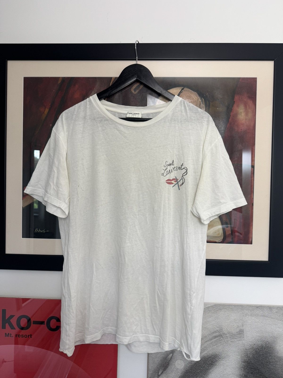 Saint Laurent Paris No Smoking Tee Print Hedi Slimane SLP