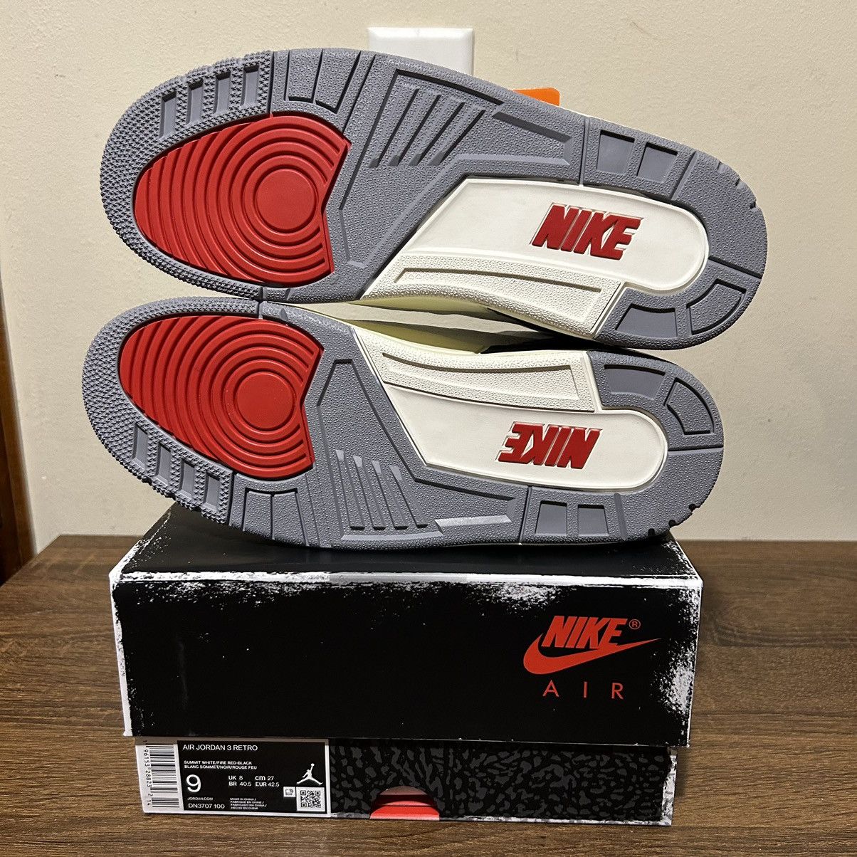 Designer × Jordan Brand × Nike Nike Air Jordan Retro 3 White Cement Reimagined Men’s 9 NEW Size US 9 / EU 42 - 7 Thumbnail