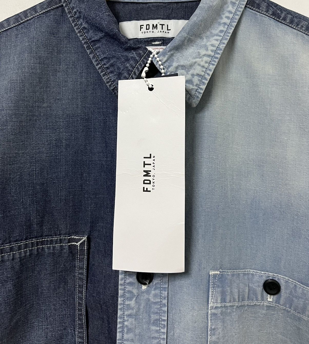 FDMTL FDMTL FUNDAMENTAL DENIM INDIGO GARMENTS JAPANESE BRAND SHIRT Size US L / EU 52-54 / 3 - 6 Thumbnail