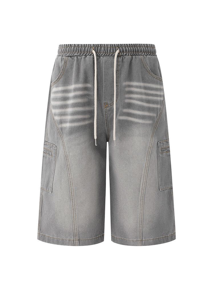 Japanese Brand × Jean Retro loose high street casual denim shorts Size US 32 / EU 48 - 6 Thumbnail