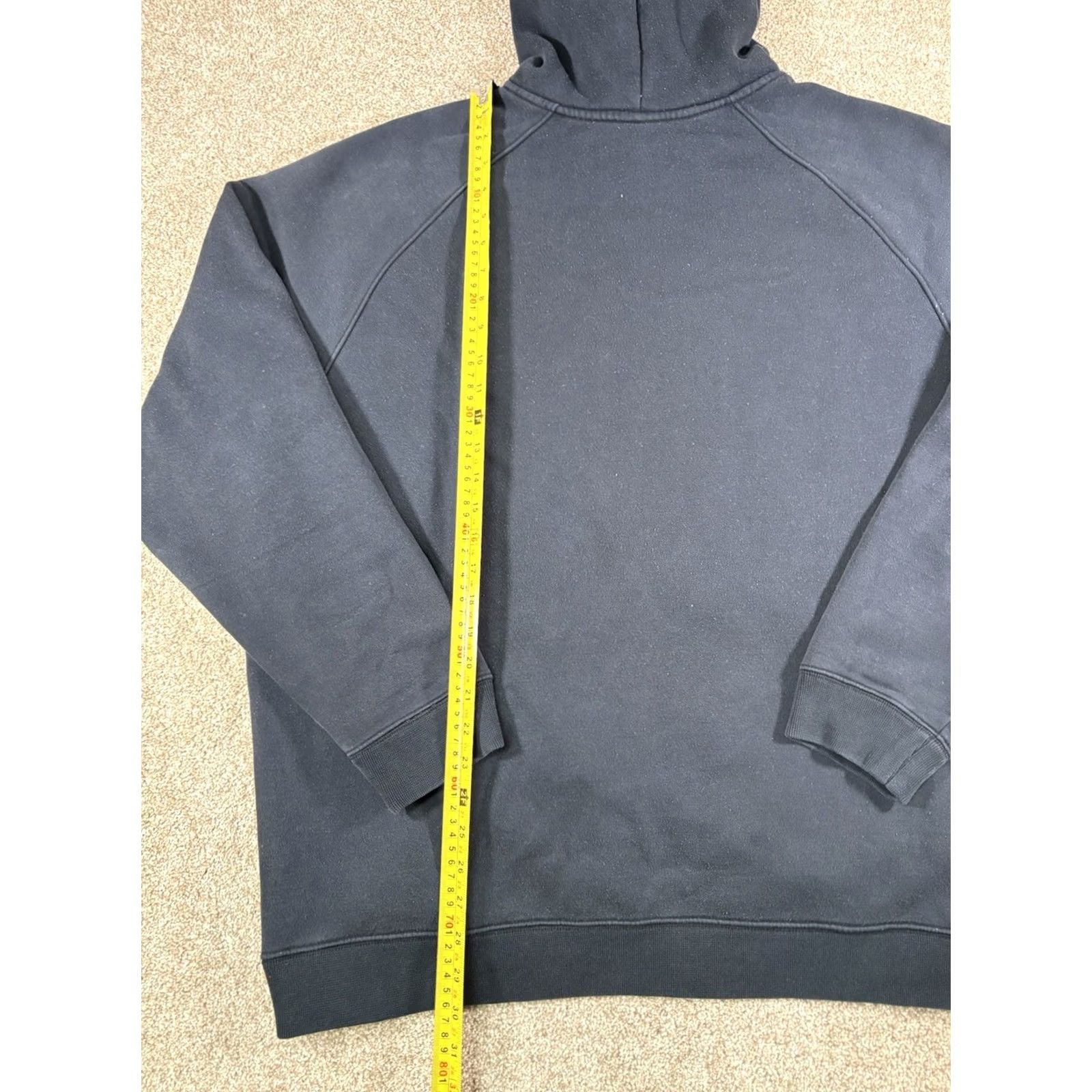 Nike VINTAGE Nike Swoosh Pullover Hoodie Sweatshirt Black Grey • Men’s Size XXL Hoodie Nike Air 90s Sports USA Mens Size US XXL / EU 58 / 5 - 6 Thumbnail