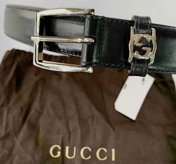 Gucci Gucci GG Guccified Black Leather Belt 100 40 NEW Size 40 - 4 Thumbnail