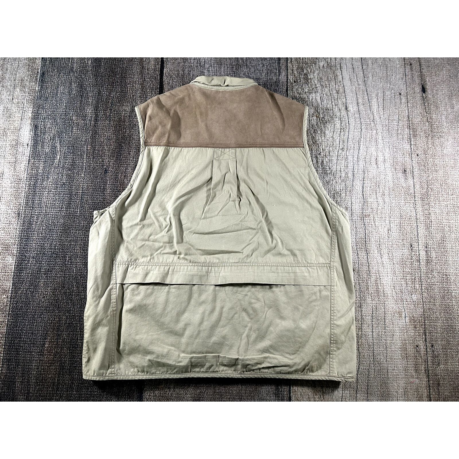 Cabelas Cabela's Khaki Hunting Vest XL Padded Shoulder Game Pocket Size US XL / EU 56 / 4 - 5 Thumbnail