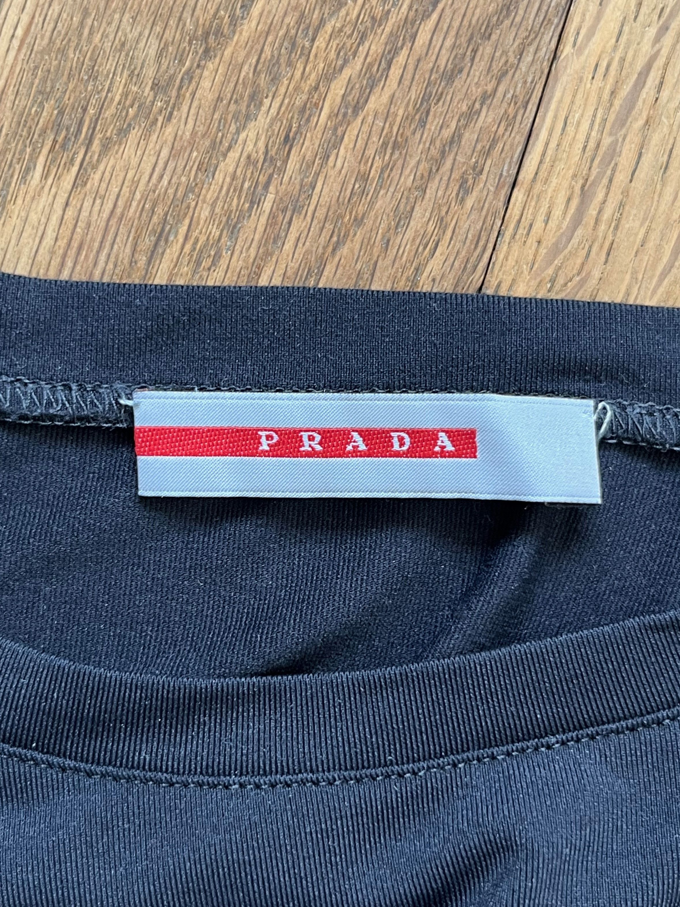 Prada Prada sport black nylon long sleeve tshirt Size L / US 10 / IT 46 - 3 Thumbnail