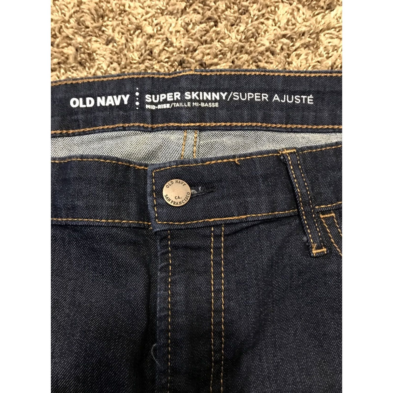 Old Navy Old Navy Jeans Regular Skinny Women's Size 12 Cotton Blend Denim Blue 28 in Inseam B10 Size 34" / US 12 / IT 48 - 2 Thumbnail