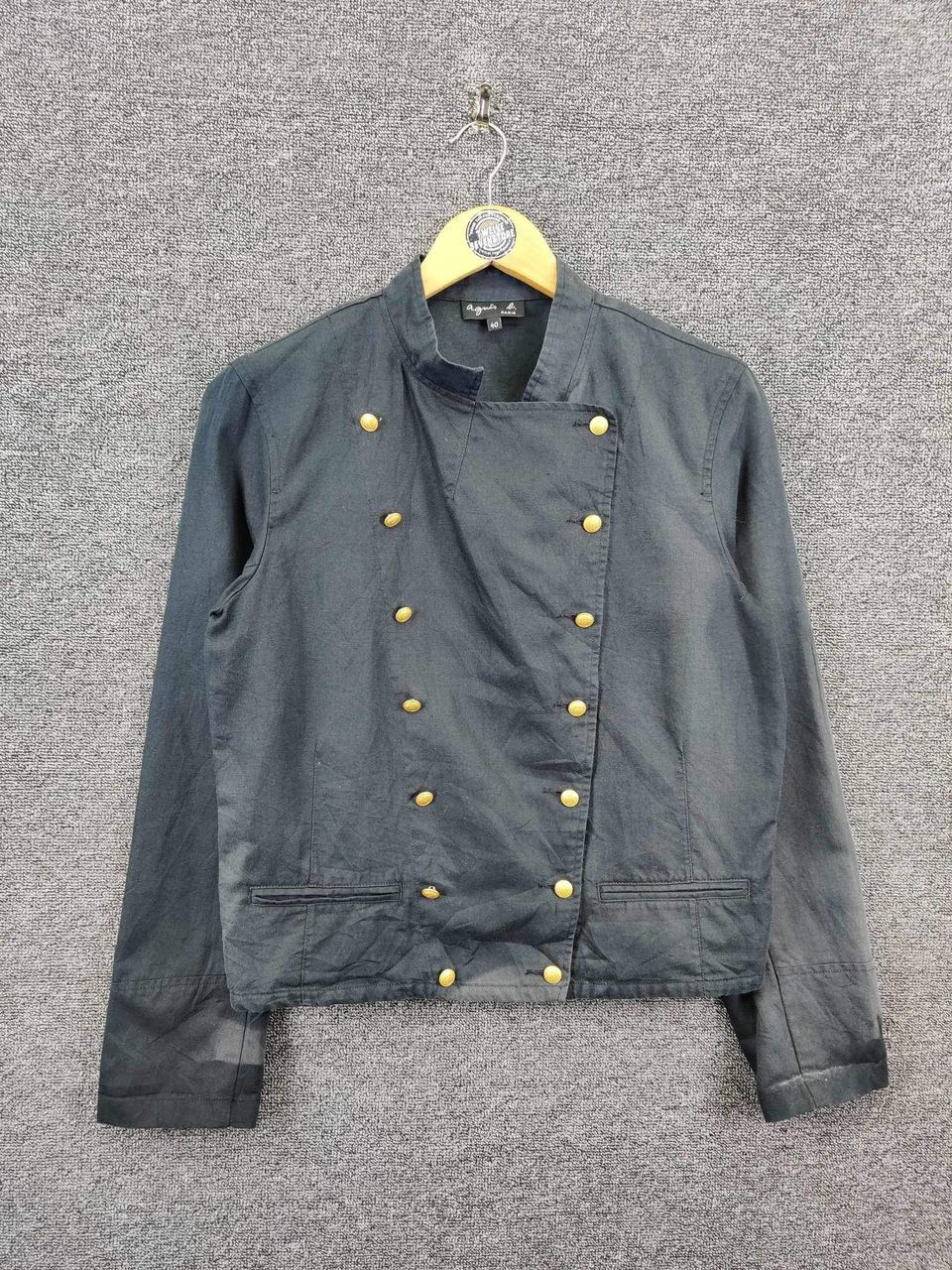 Pre-owned Agnès B. Vintage Agnes B Napoleon Jacket In Black